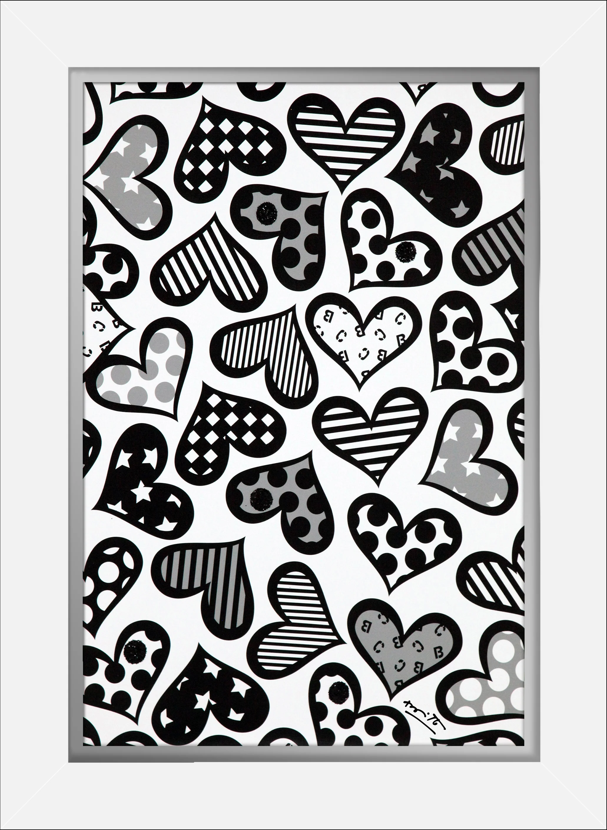 Hearts Black & White - Limited Edition Print - Image 6