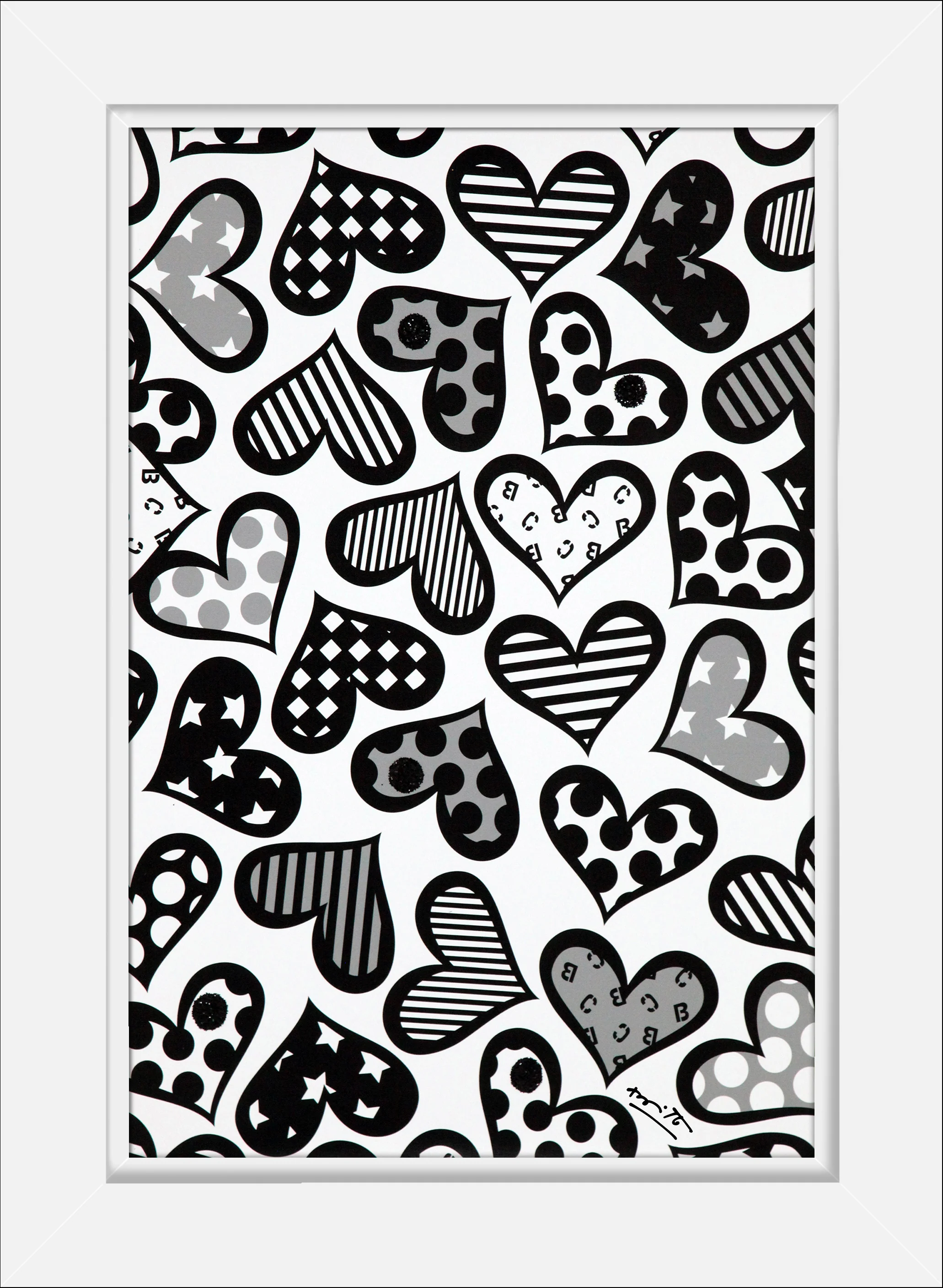 Hearts Black & White - Limited Edition Print - Image 7