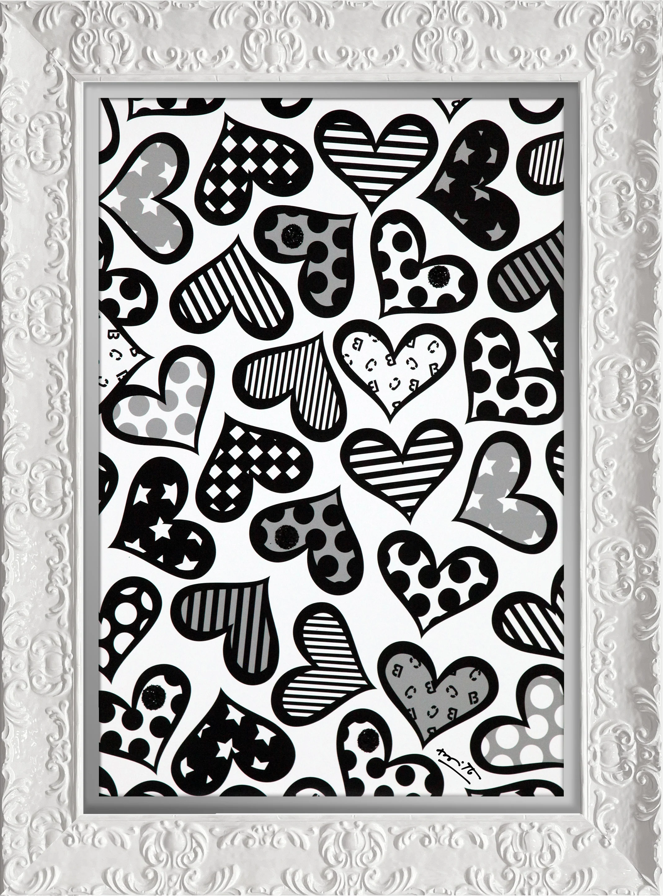 Hearts Black & White - Limited Edition Print - Image 8