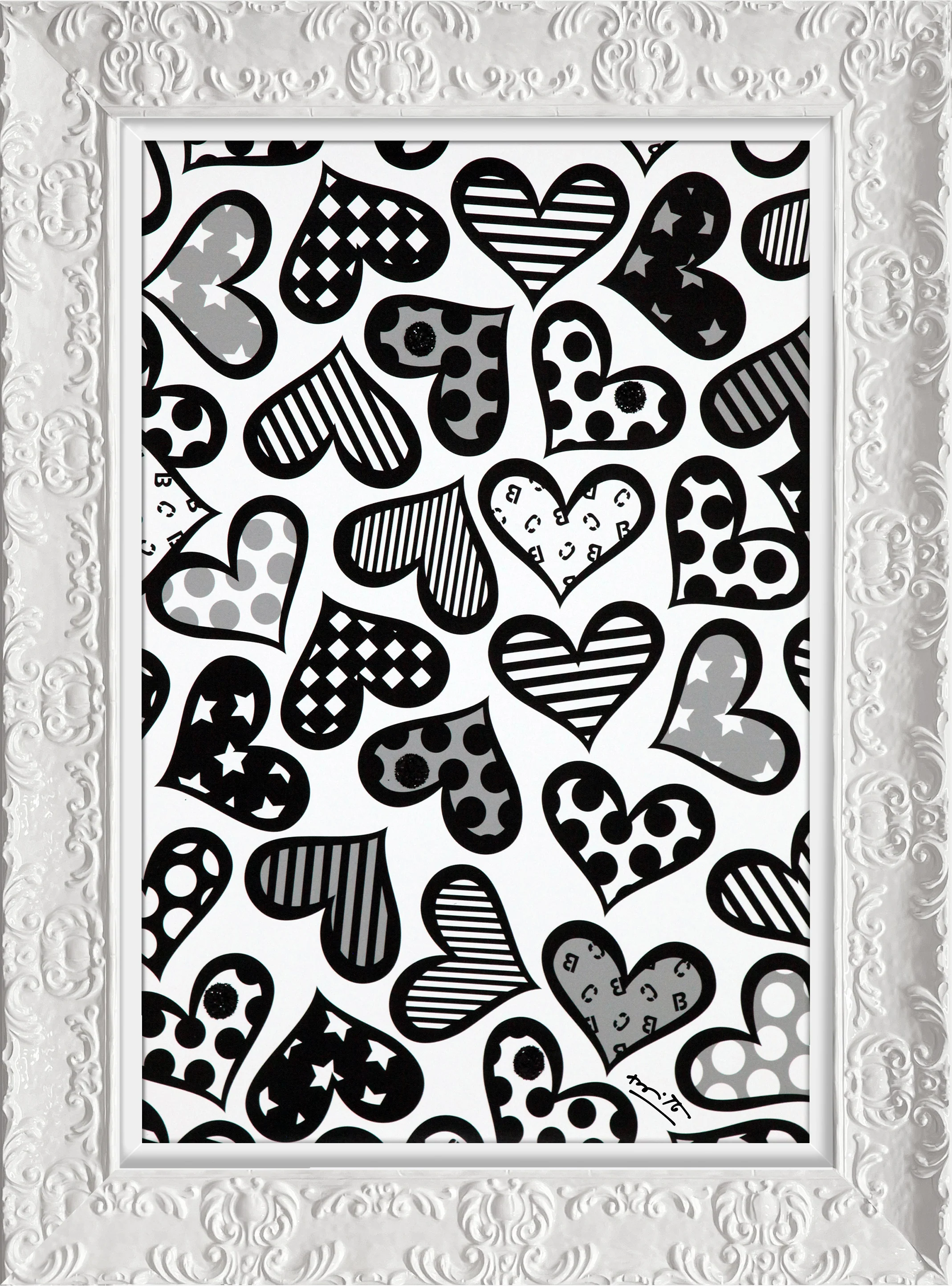 Hearts Black & White - Limited Edition Print - Image 9