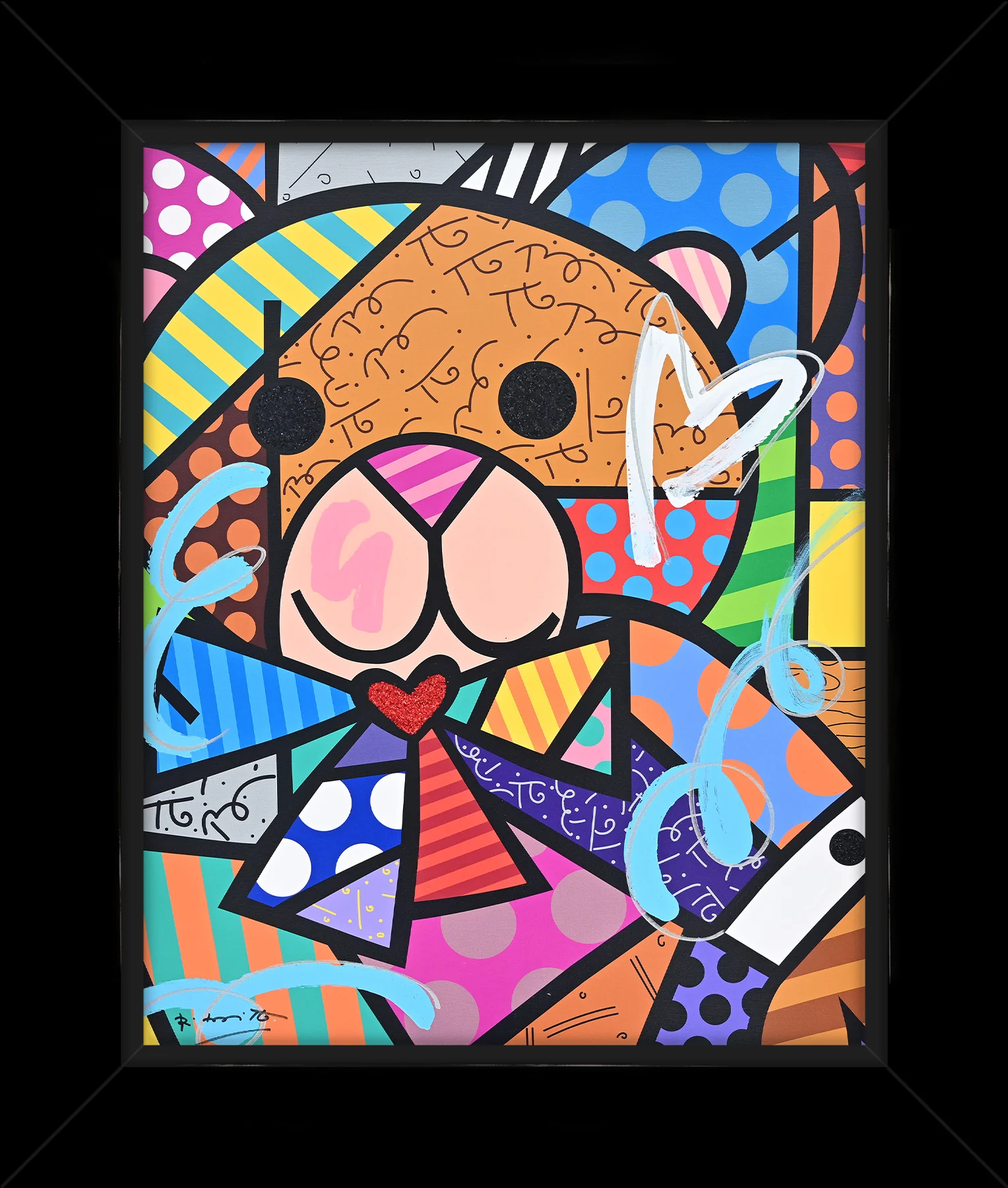 HUG BEAR - Mixed Media Original - Image 5