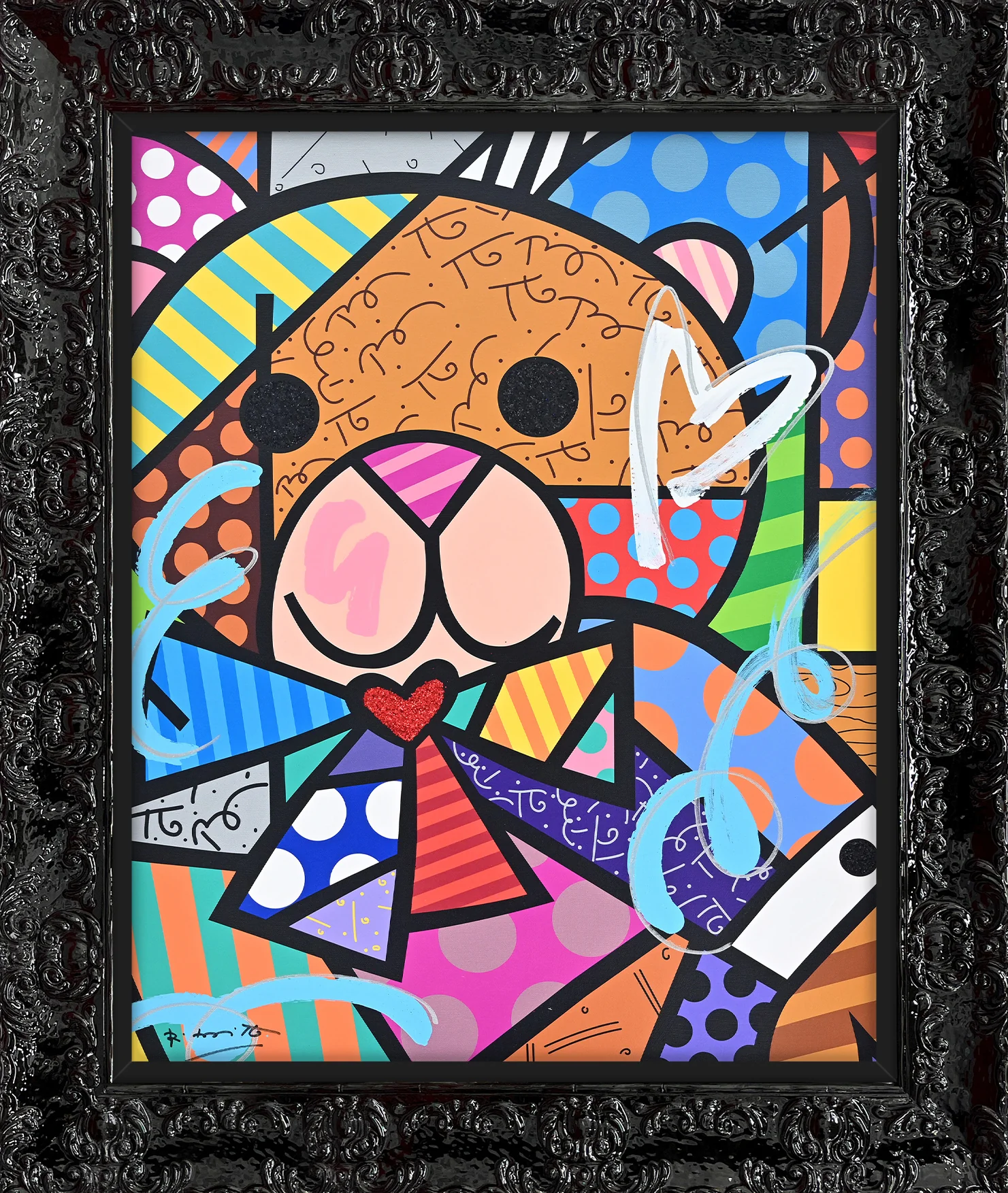 HUG BEAR - Mixed Media Original - Image 7
