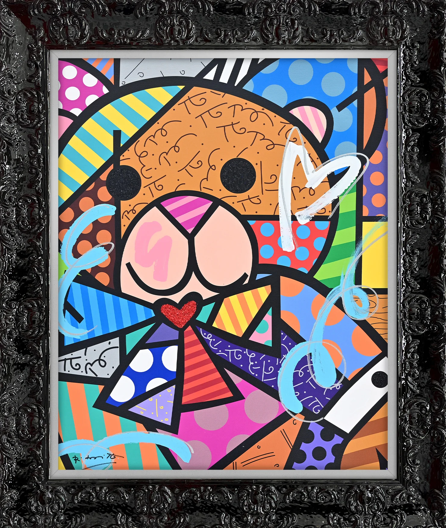 HUG BEAR - Mixed Media Original - Image 8