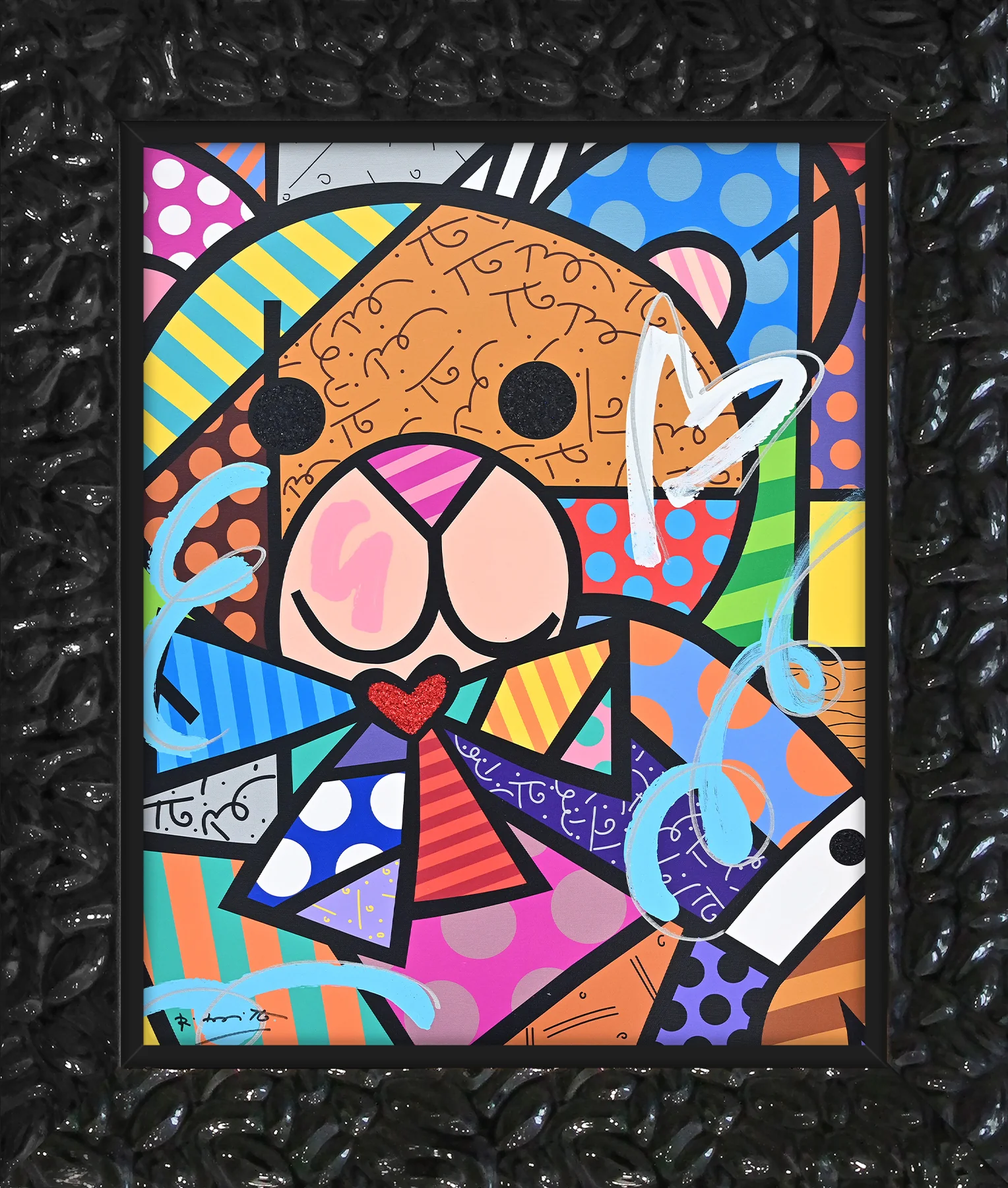 HUG BEAR - Mixed Media Original - Image 9