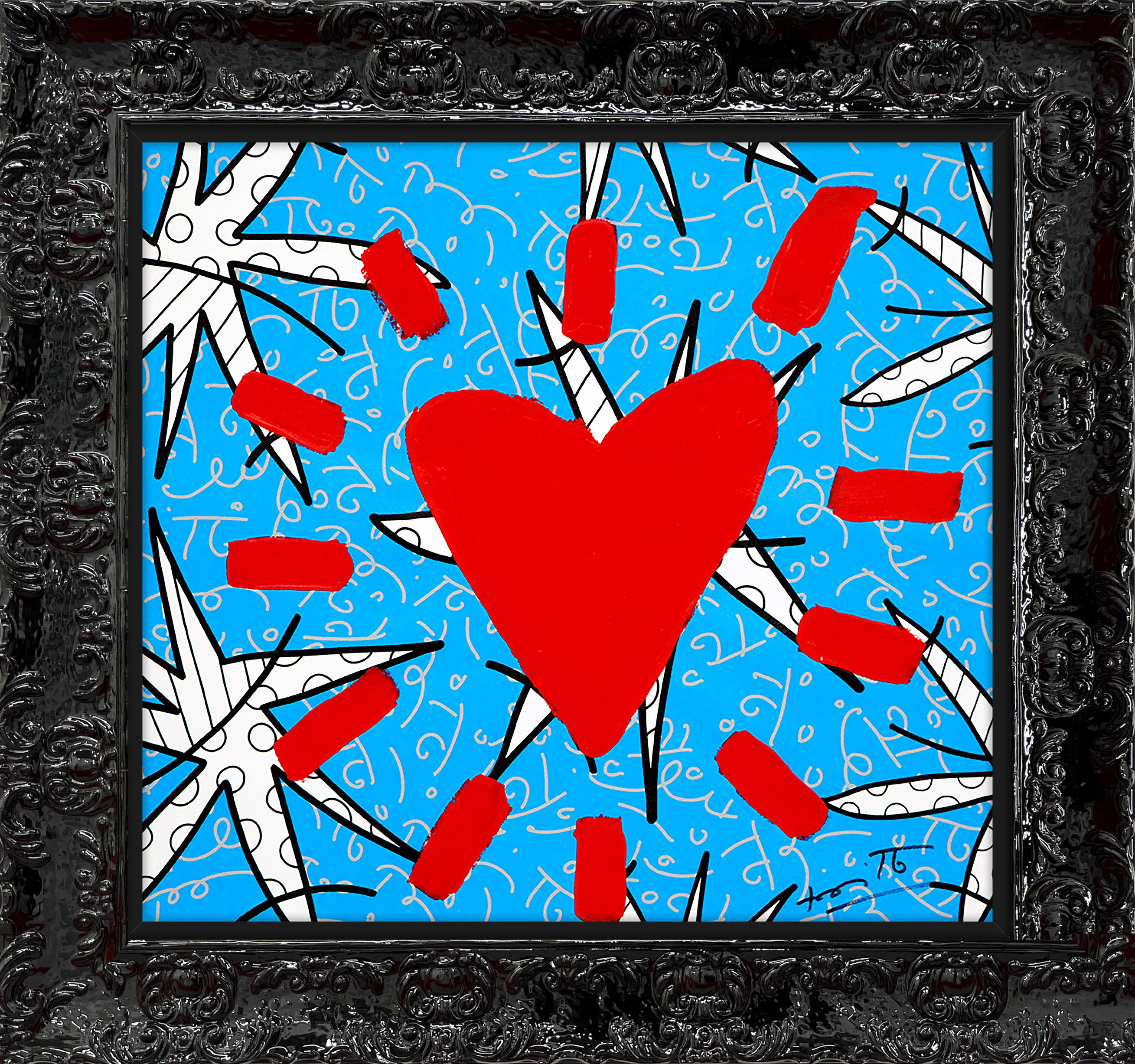 Huge Heart - Mixed Media Original - Image 7
