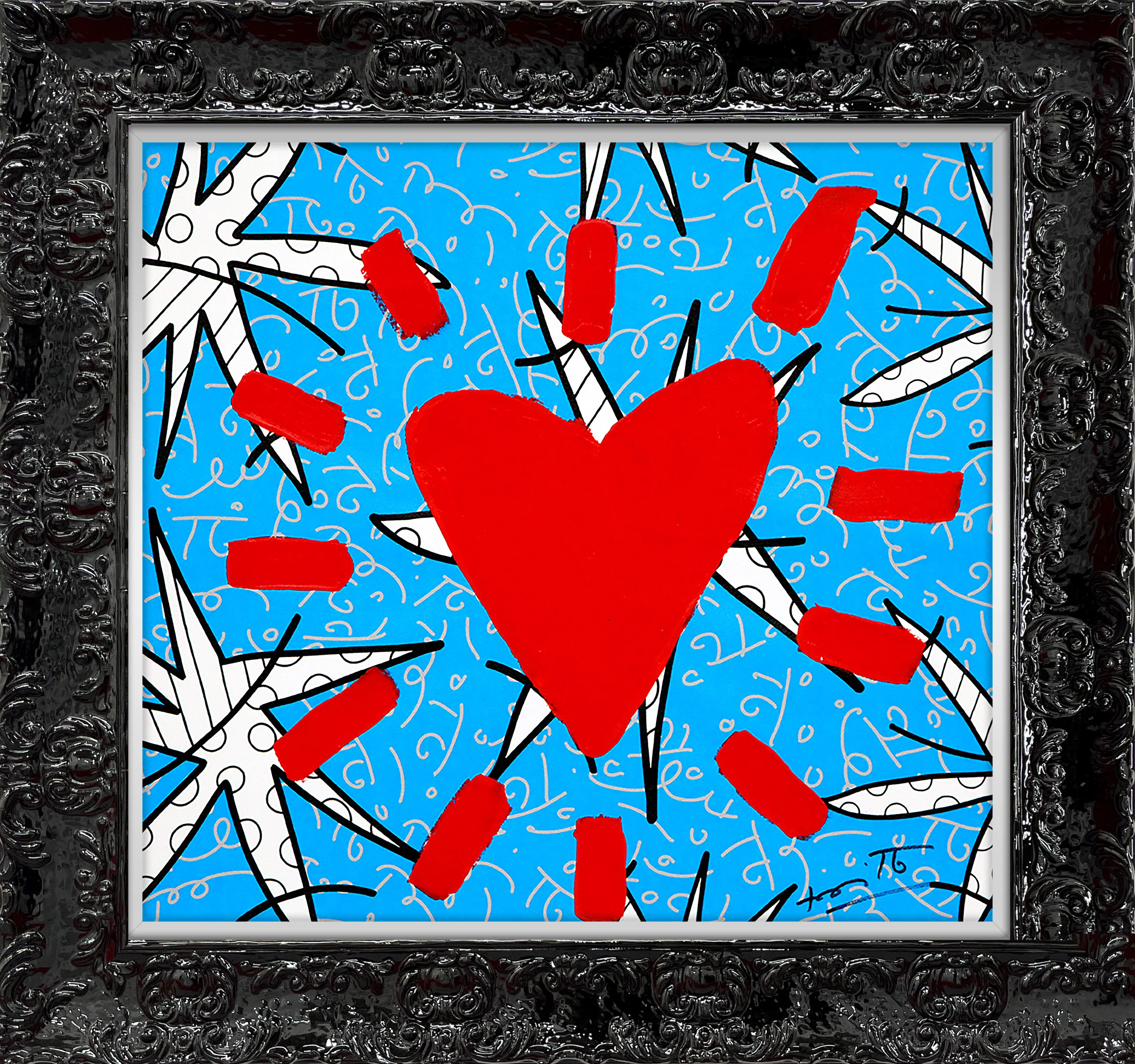 Huge Heart - Mixed Media Original - Image 8