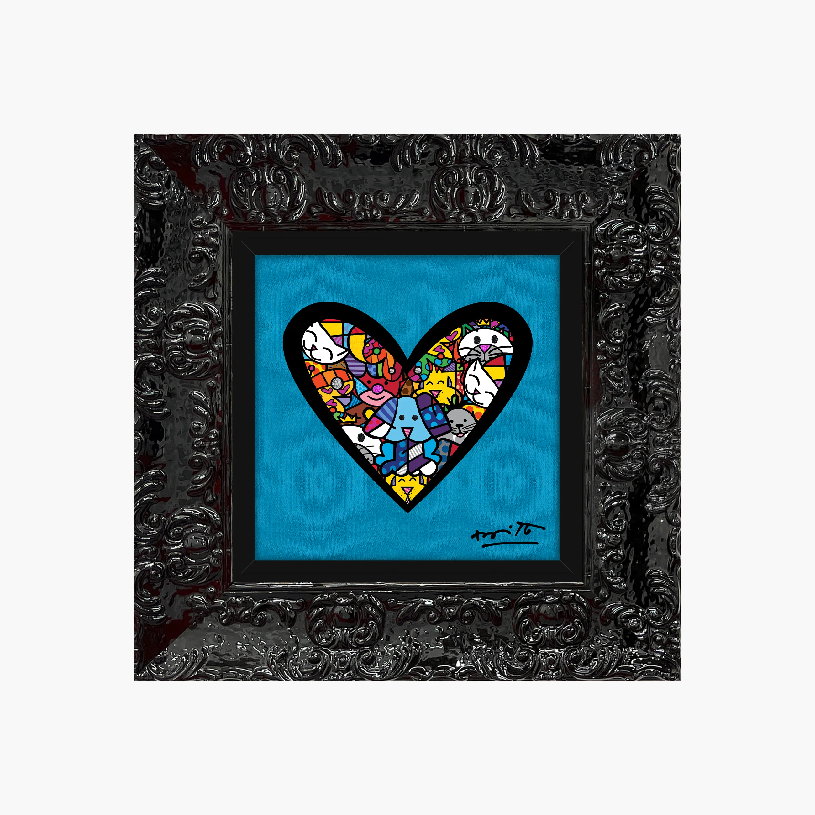 I Love Animals (Metallic Cyan) - Limited Edition Print - Image 10