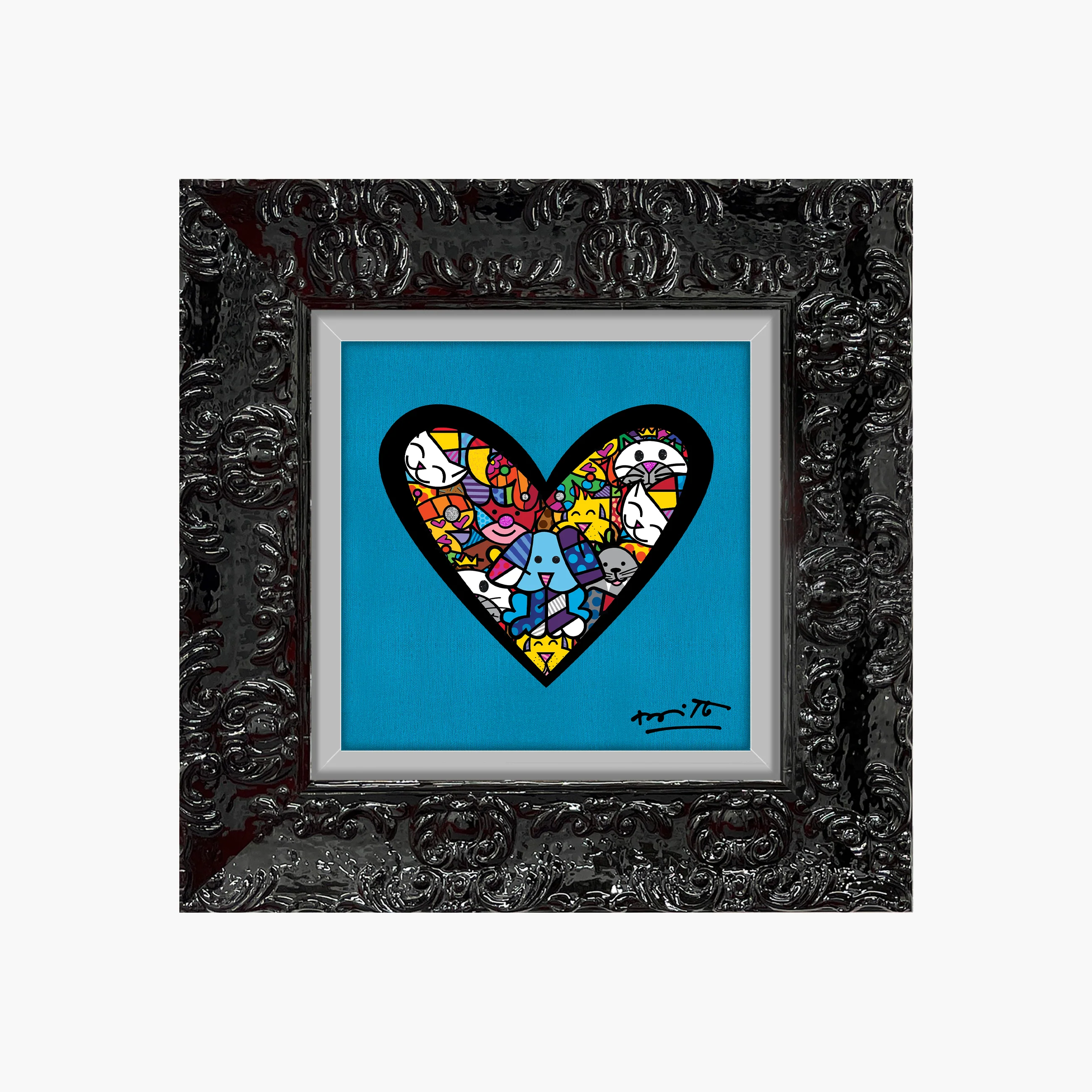 I Love Animals (Metallic Cyan) - Limited Edition Print - Image 11