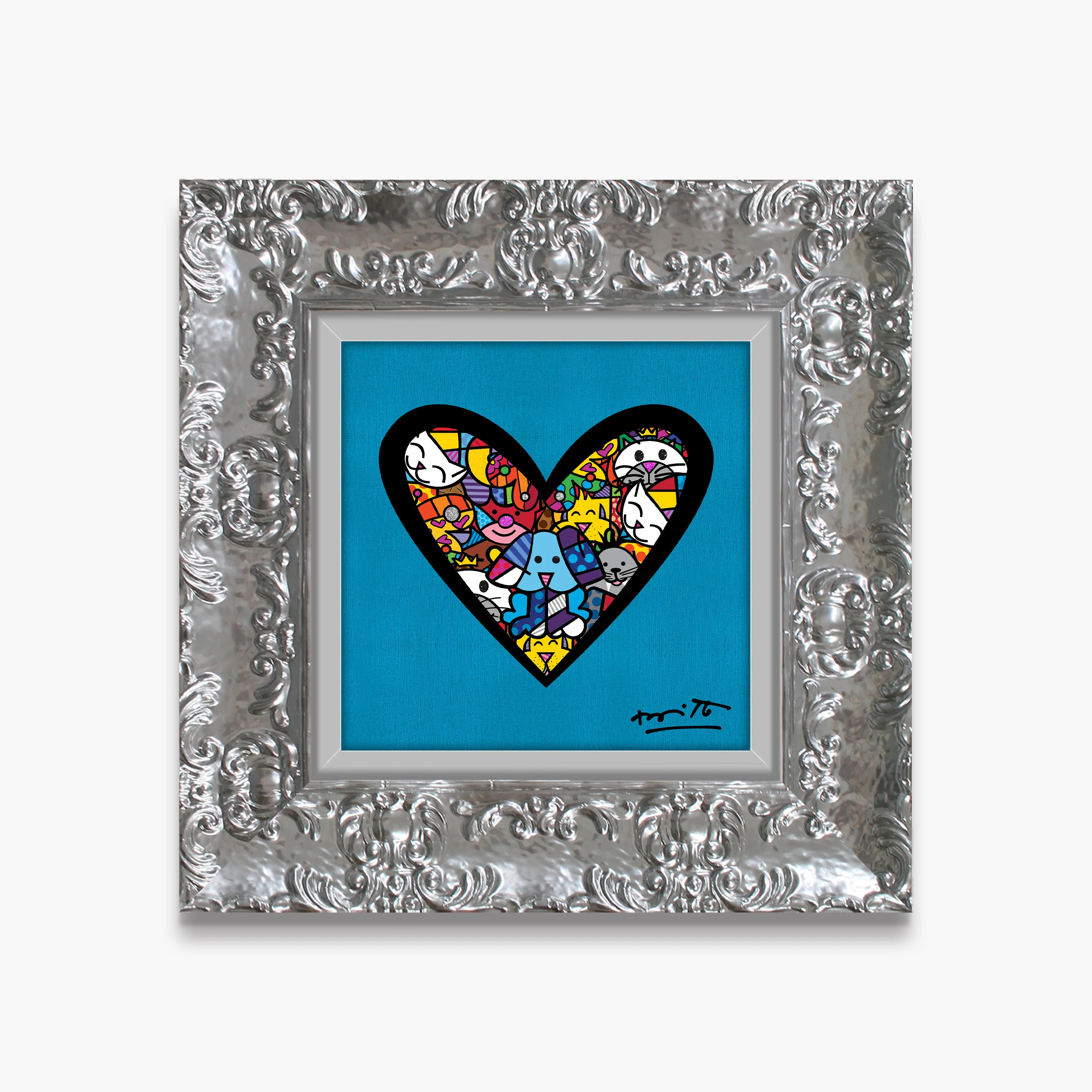 I Love Animals (Metallic Cyan) - Limited Edition Print - Image 12