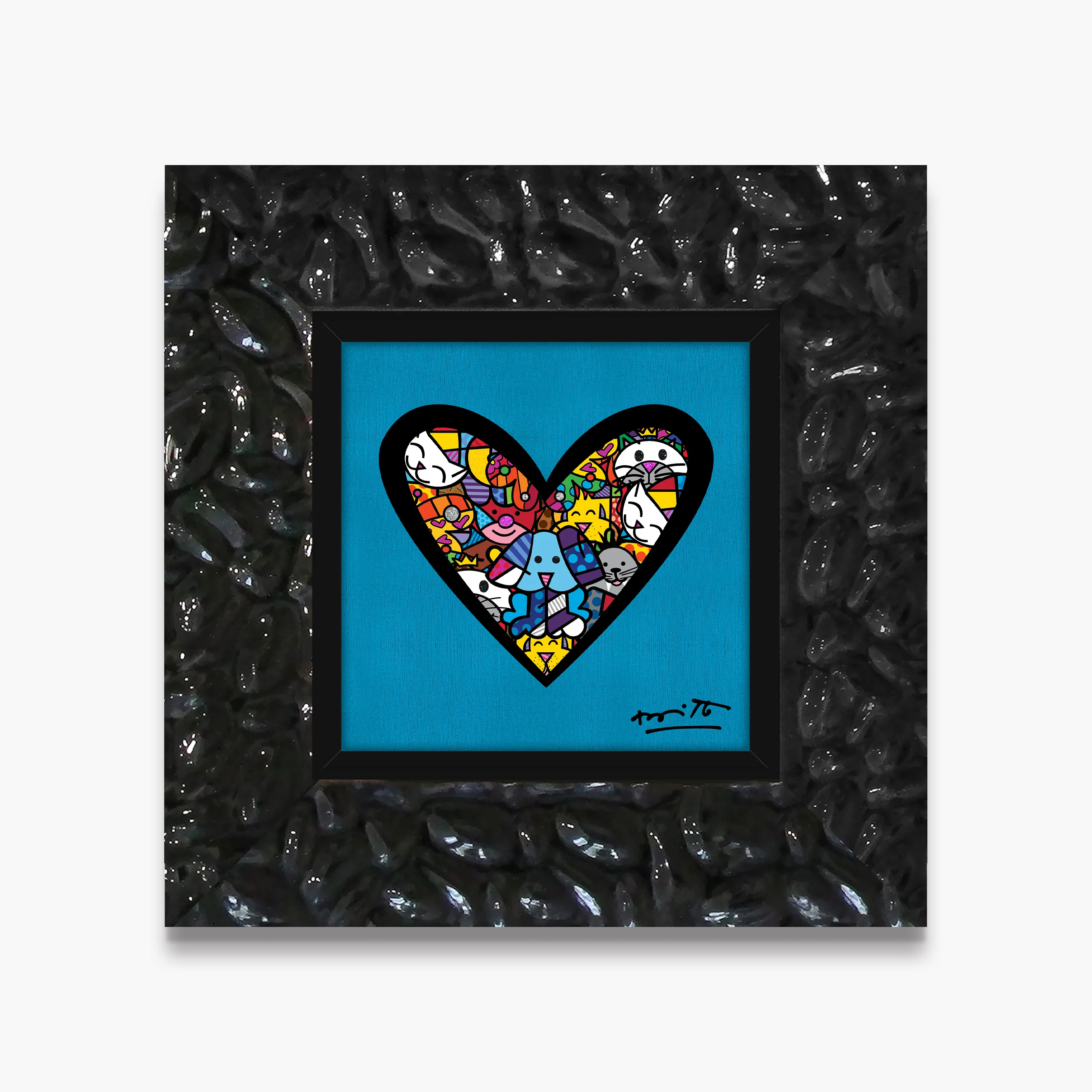 I Love Animals (Metallic Cyan) - Limited Edition Print - Image 14