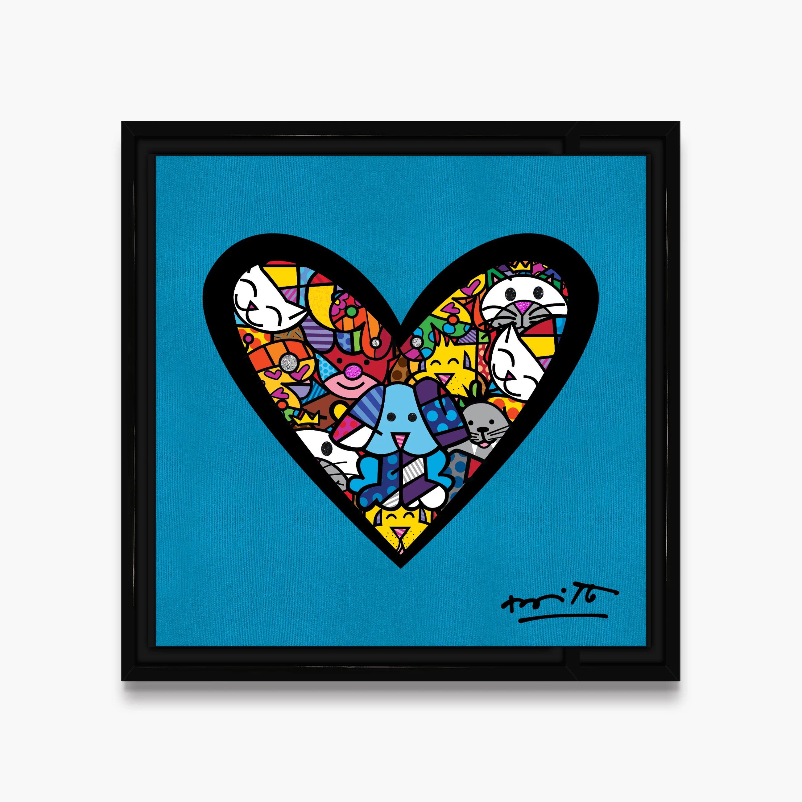 I Love Animals (Metallic Cyan) - Limited Edition Print - Image 16