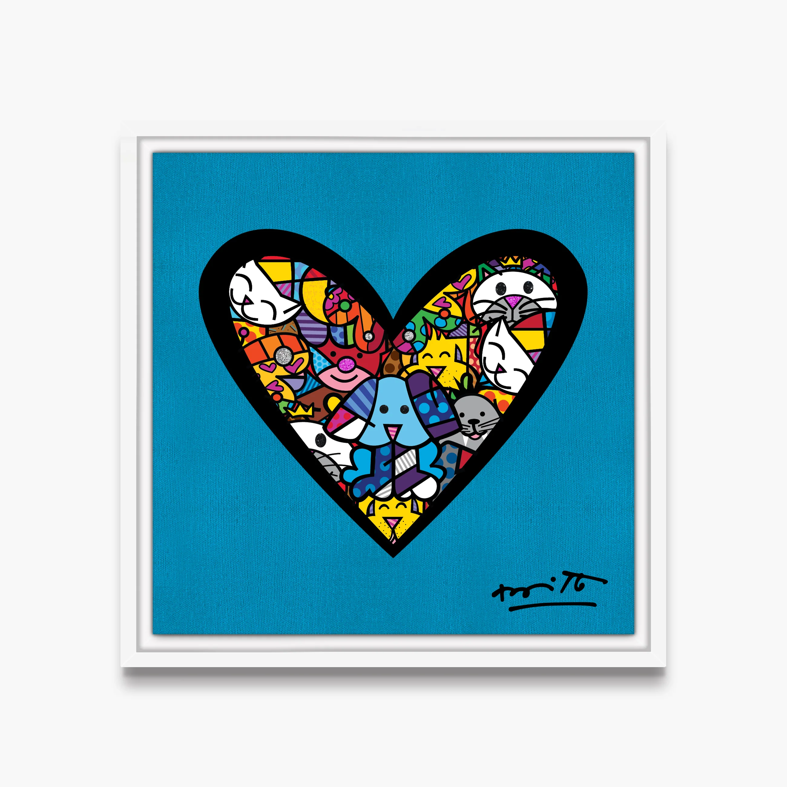 I Love Animals (Metallic Cyan) - Limited Edition Print - Image 17