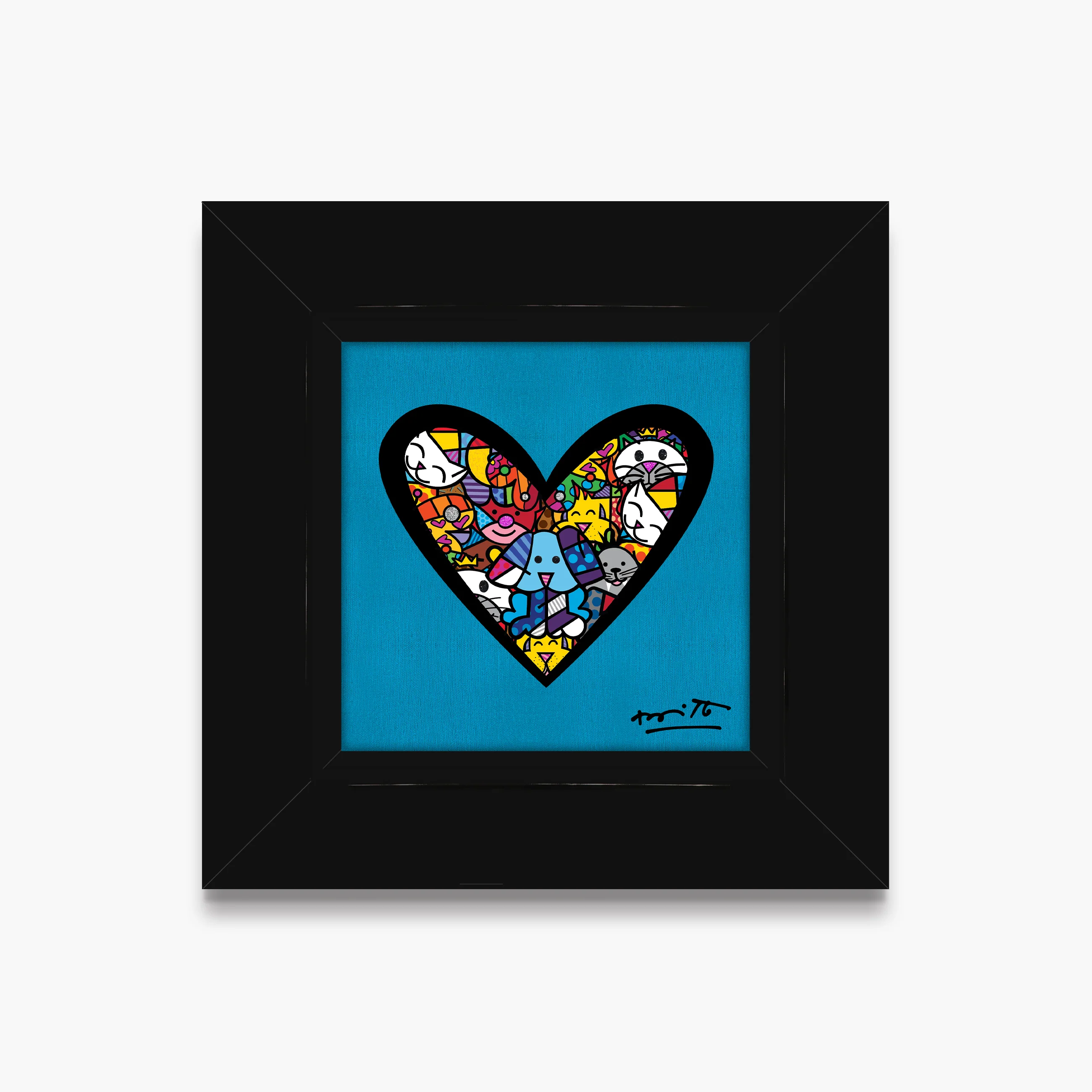 I Love Animals (Metallic Cyan) - Limited Edition Print - Image 6