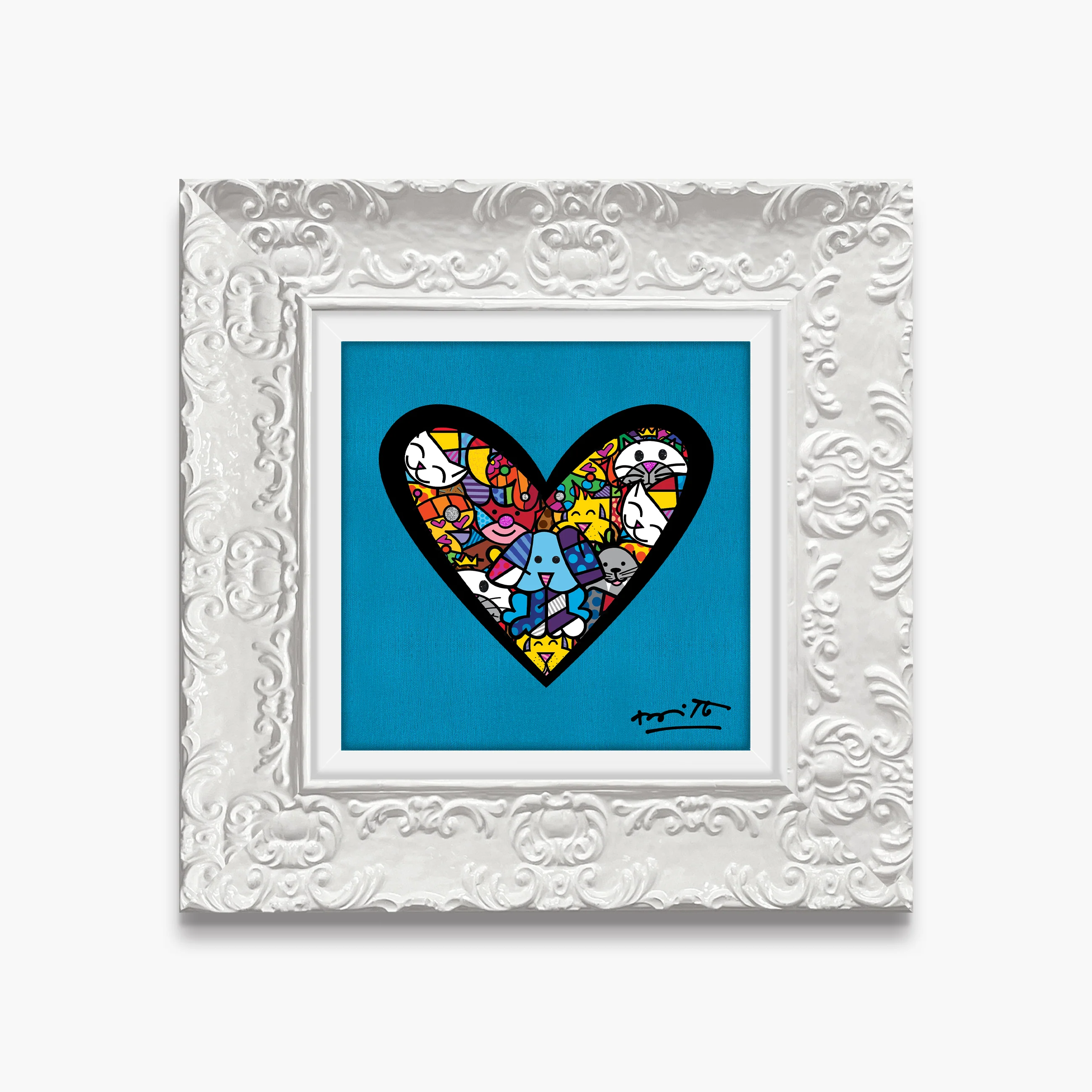 I Love Animals (Metallic Cyan) - Limited Edition Print - Image 8