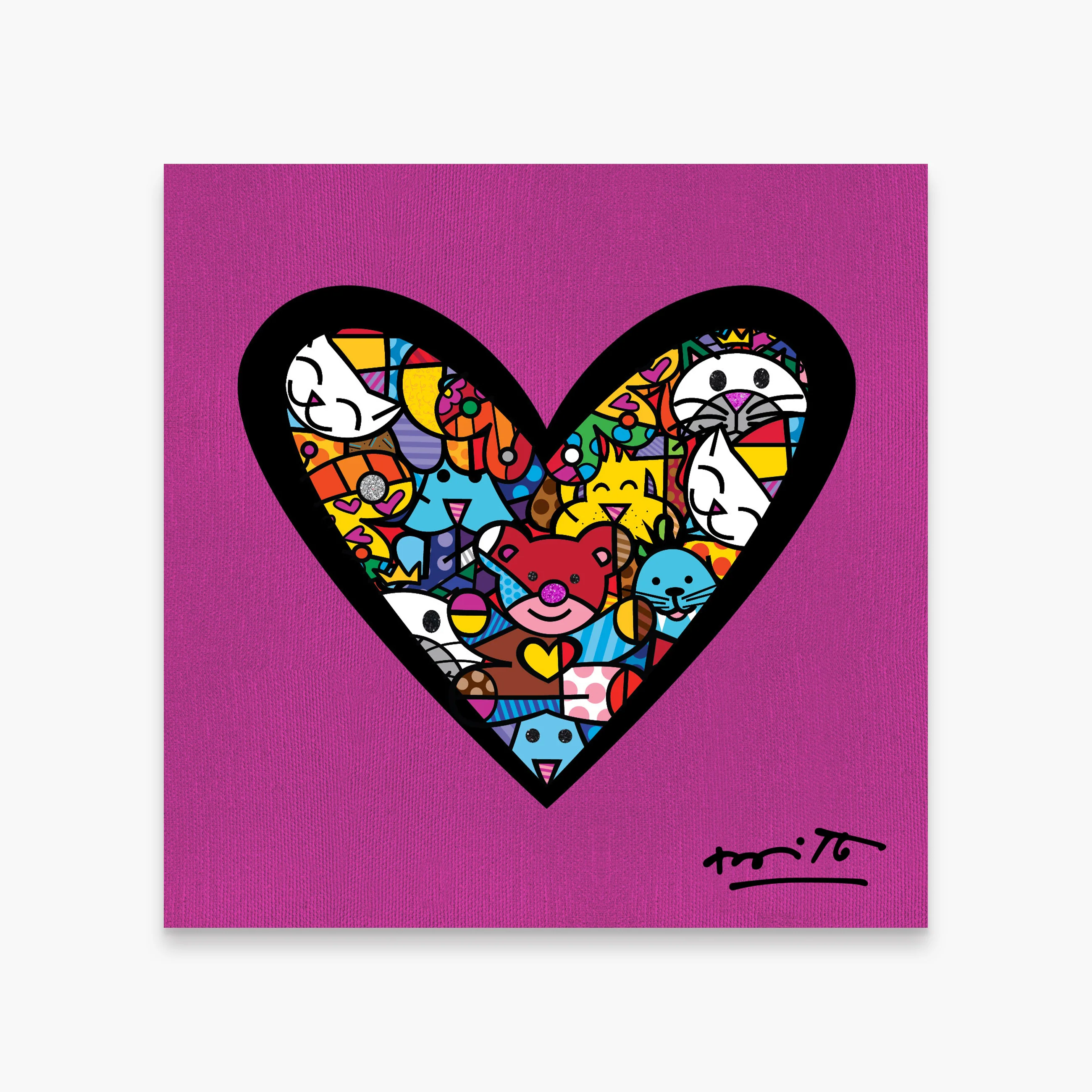 I Love Animals (Metallic Magenta) - Limited Edition Print - Image 21