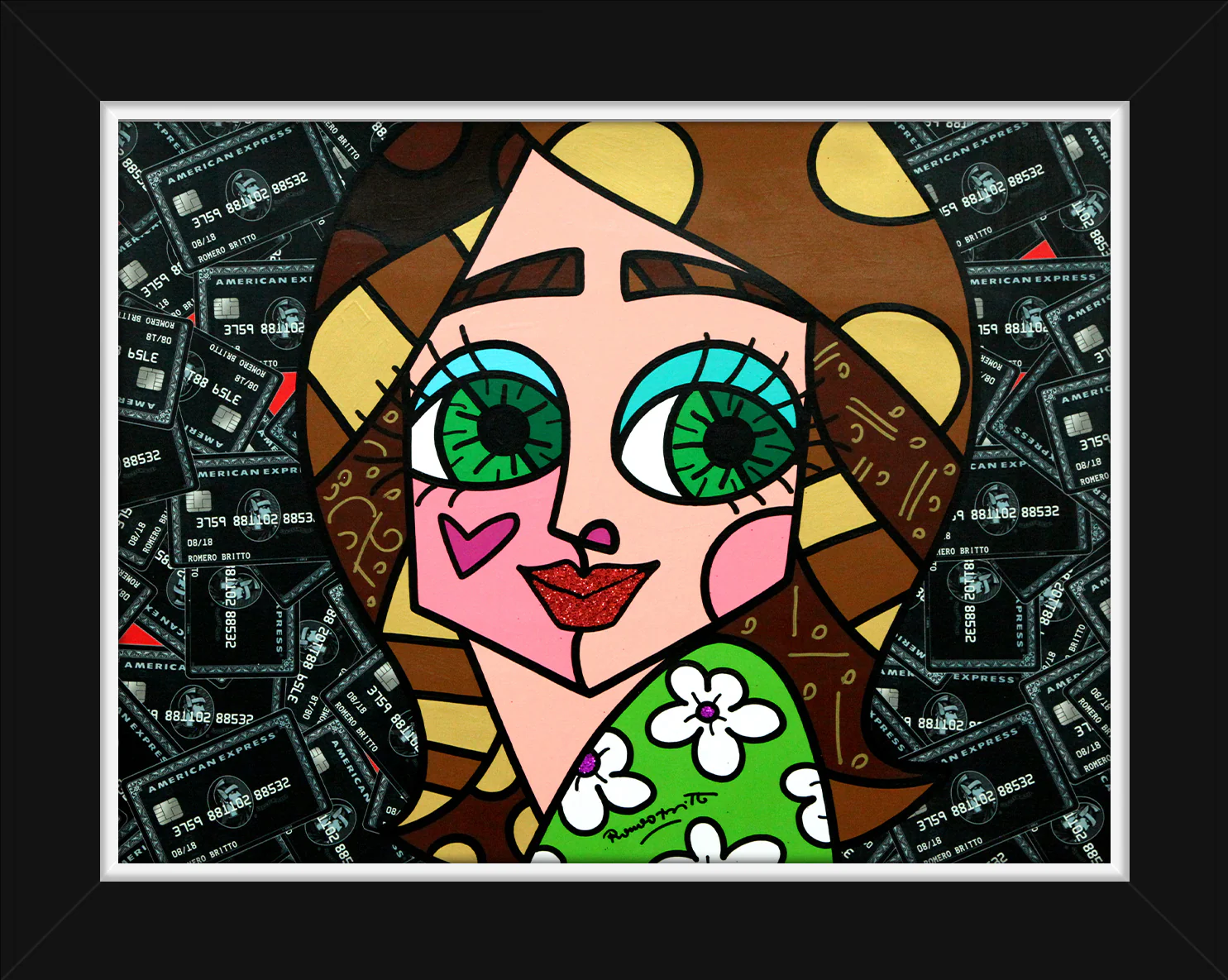 I LOVE MY AMEX - Mixed Media Original - Image 2