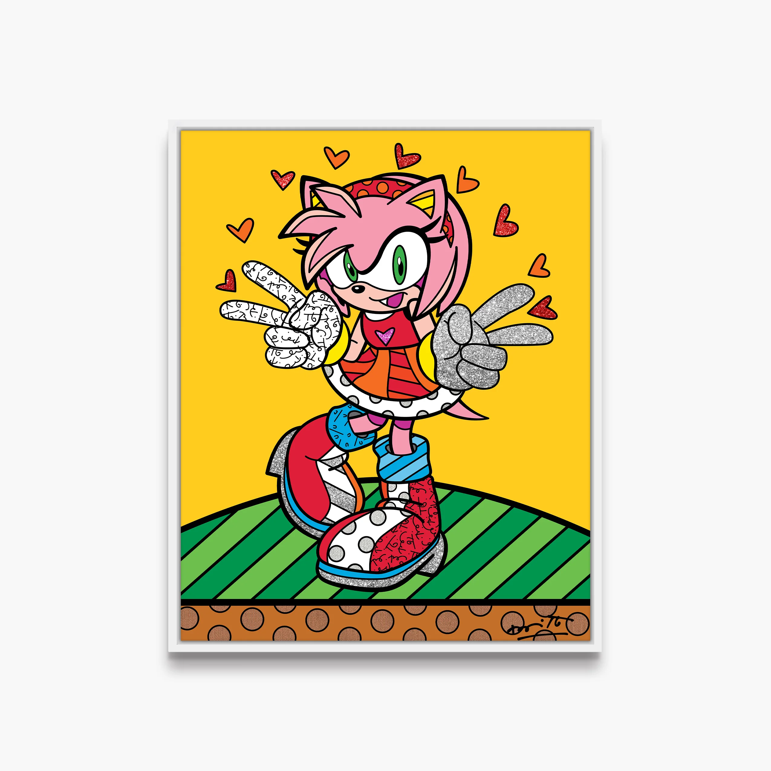 Kawaii Amy Rose - Sega By Britto - Limited Edition Print - Image 20