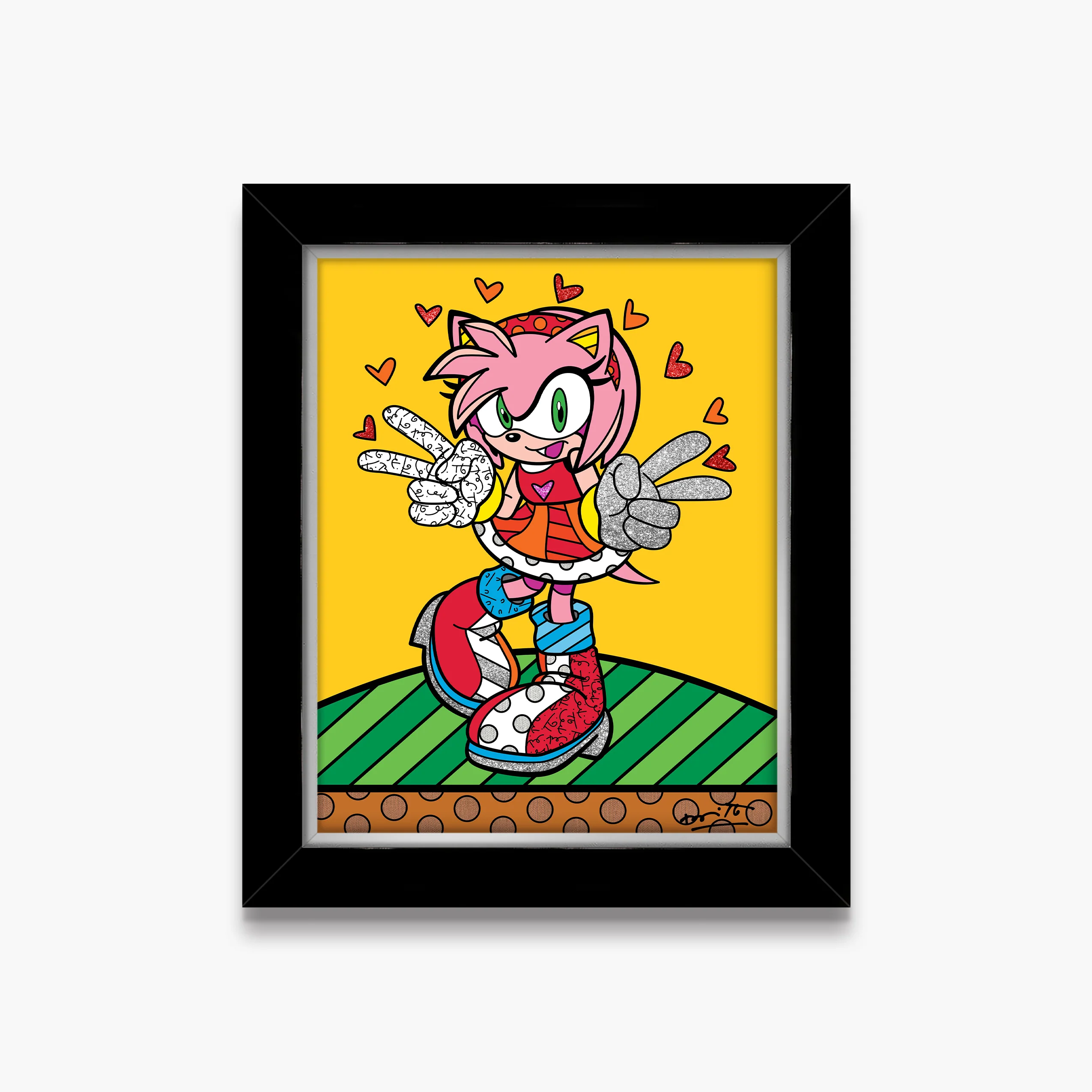 Kawaii Amy Rose - Sega By Britto - Limited Edition Print - Image 4