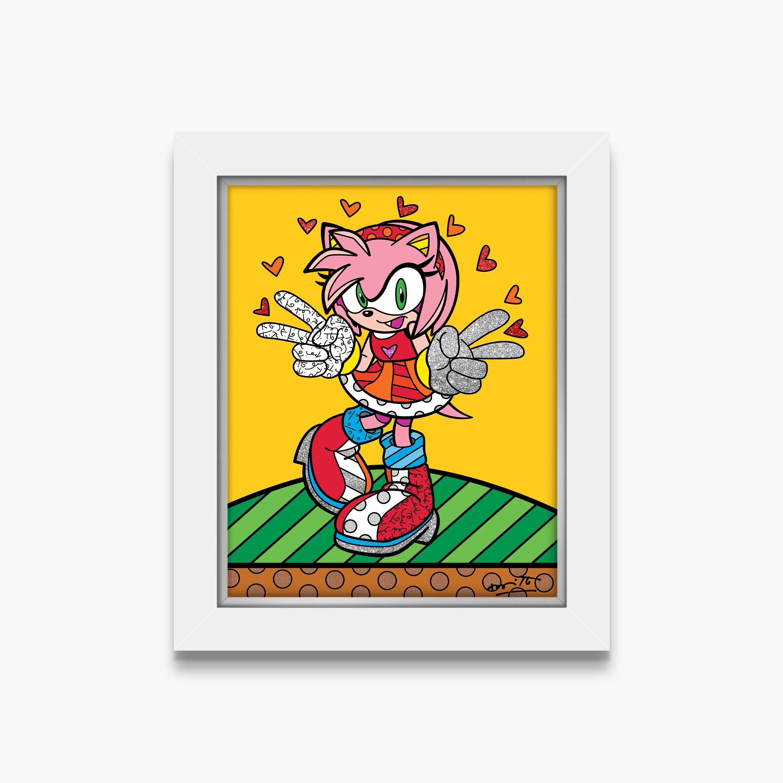 Kawaii Amy Rose - Sega By Britto - Limited Edition Print - Image 5