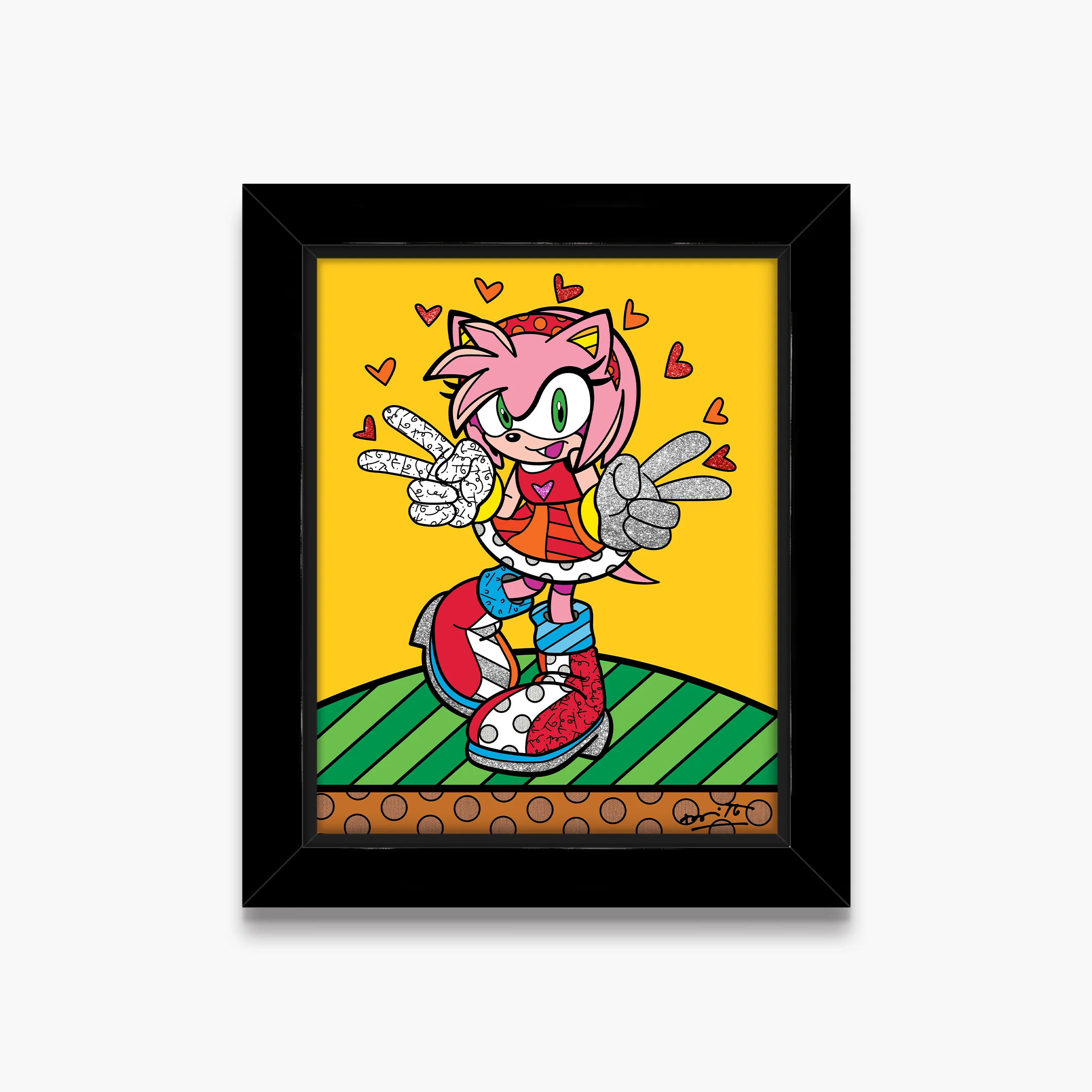 Kawaii Amy Rose - Sega By Britto - Limited Edition Print - Image 6