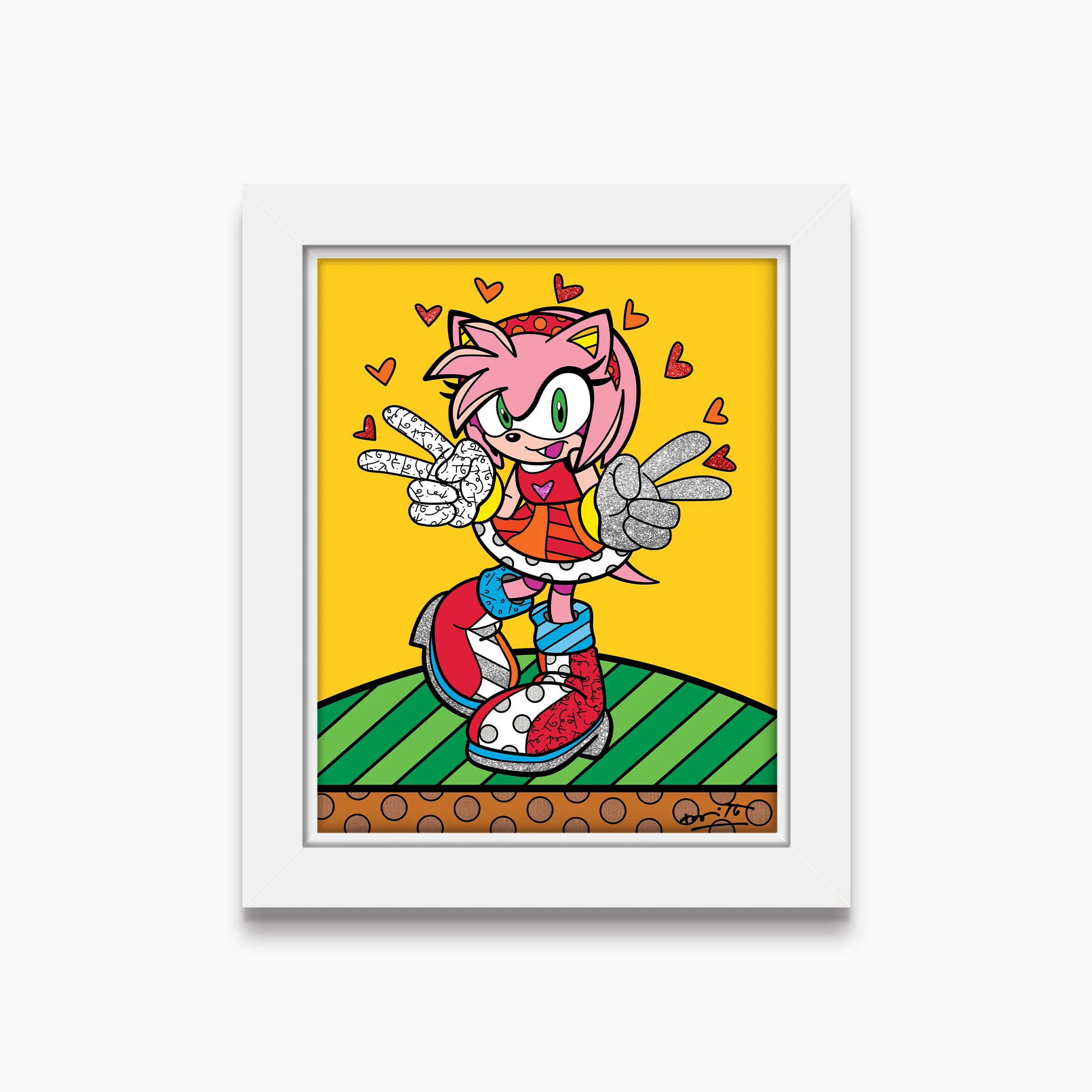 Kawaii Amy Rose - Sega By Britto - Limited Edition Print - Image 7