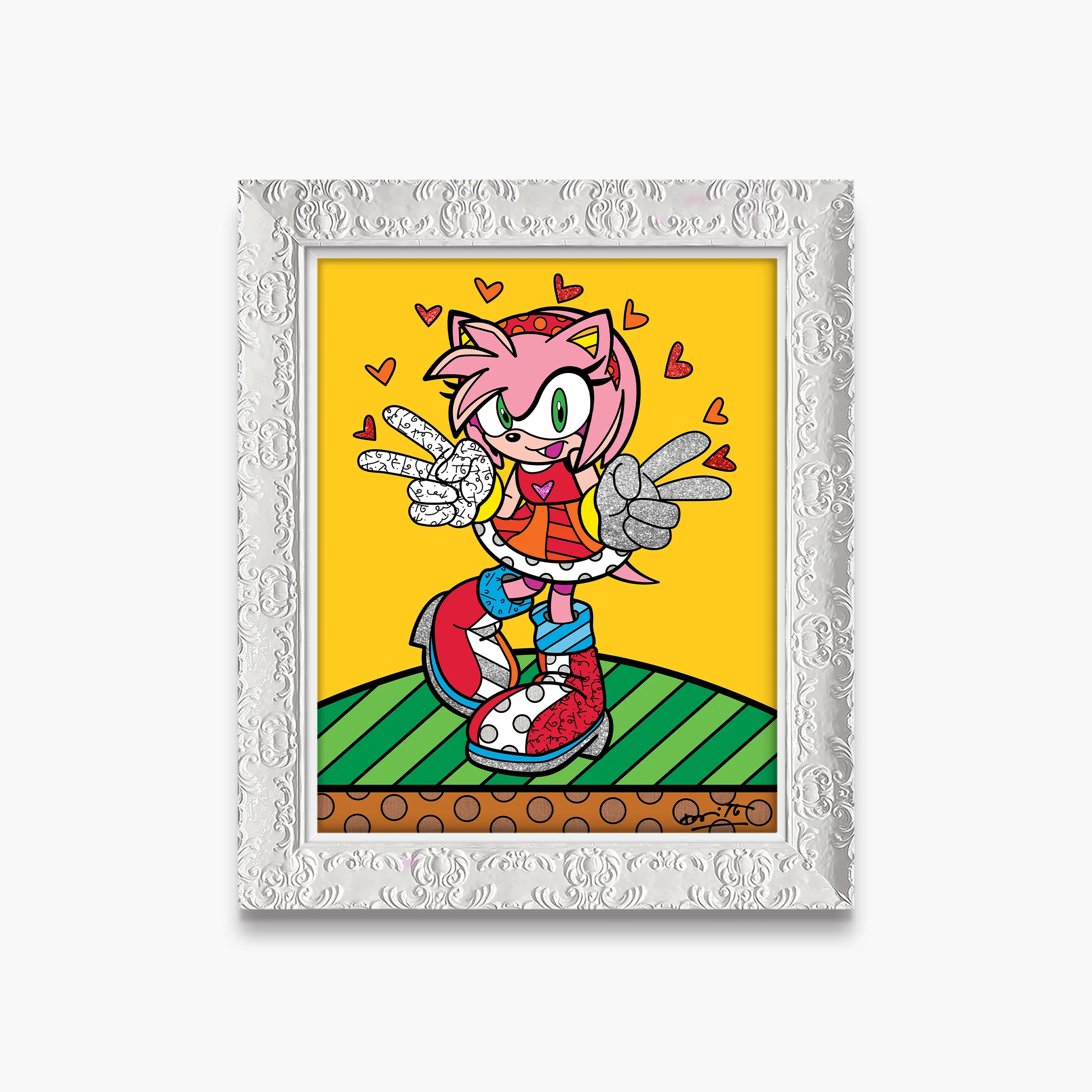 Kawaii Amy Rose - Sega By Britto - Limited Edition Print - Image 8