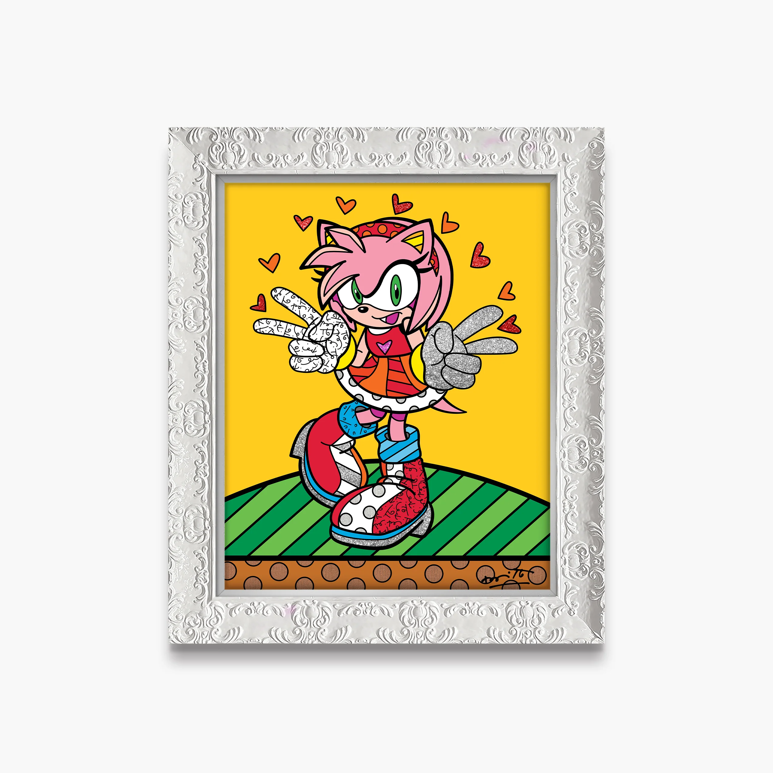 Kawaii Amy Rose - Sega By Britto - Limited Edition Print - Image 9