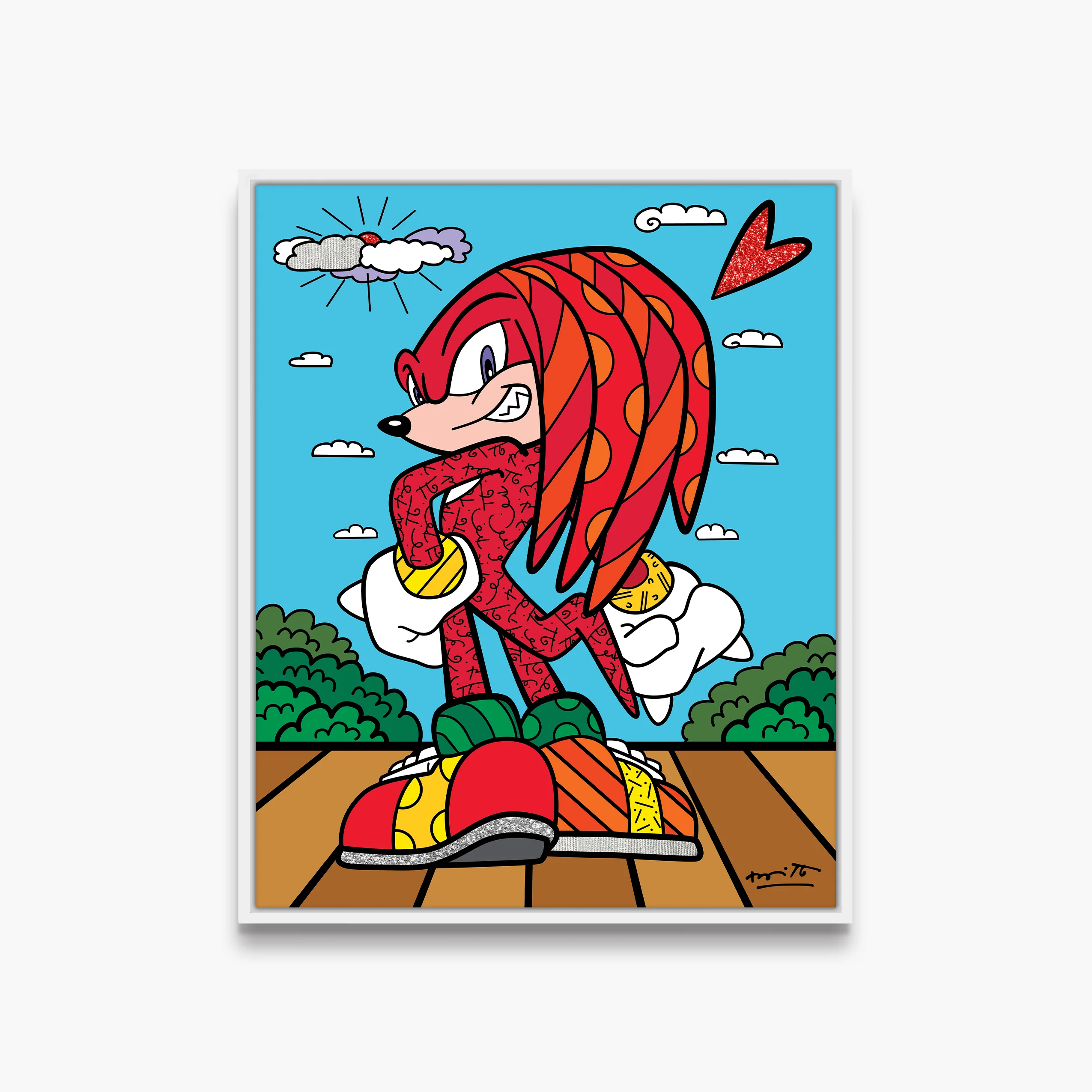 Knuckles The Echidna - Sega By Britto - Limited Edition Print - Image 18