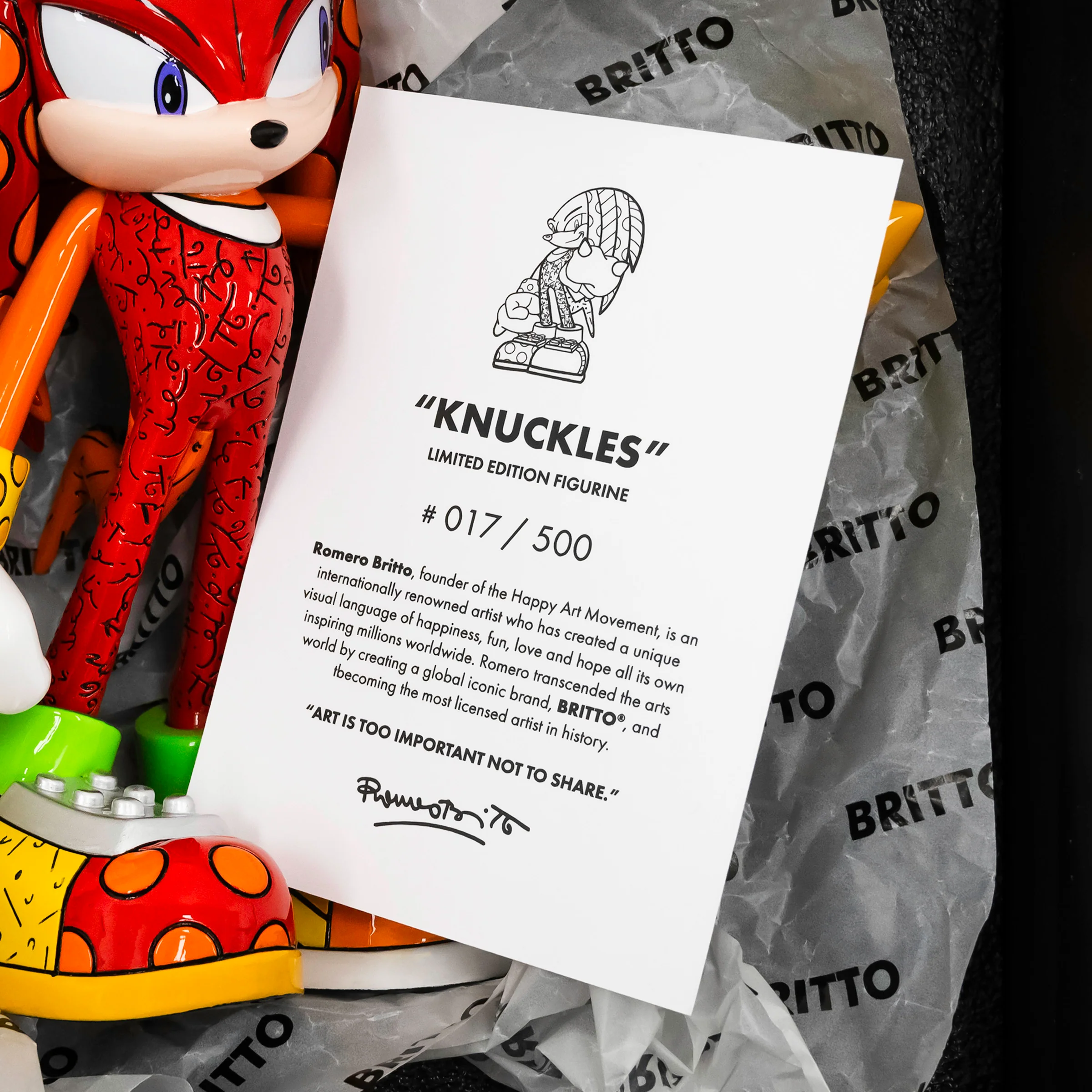 Knuckles - Sega By Britto - Limited Edition Figurine - Image 7