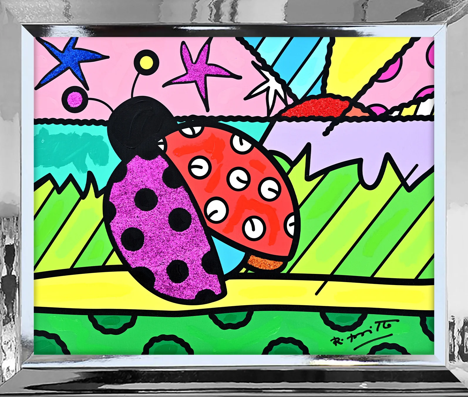 Lady Bug - Mixed Media Original - Image 11