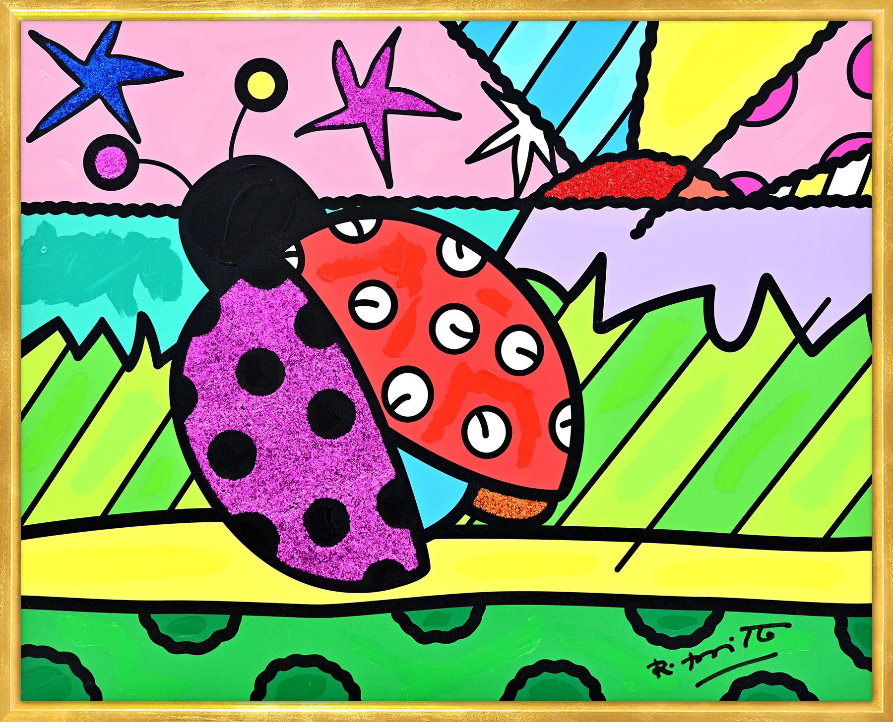 Lady Bug - Mixed Media Original - Image 12