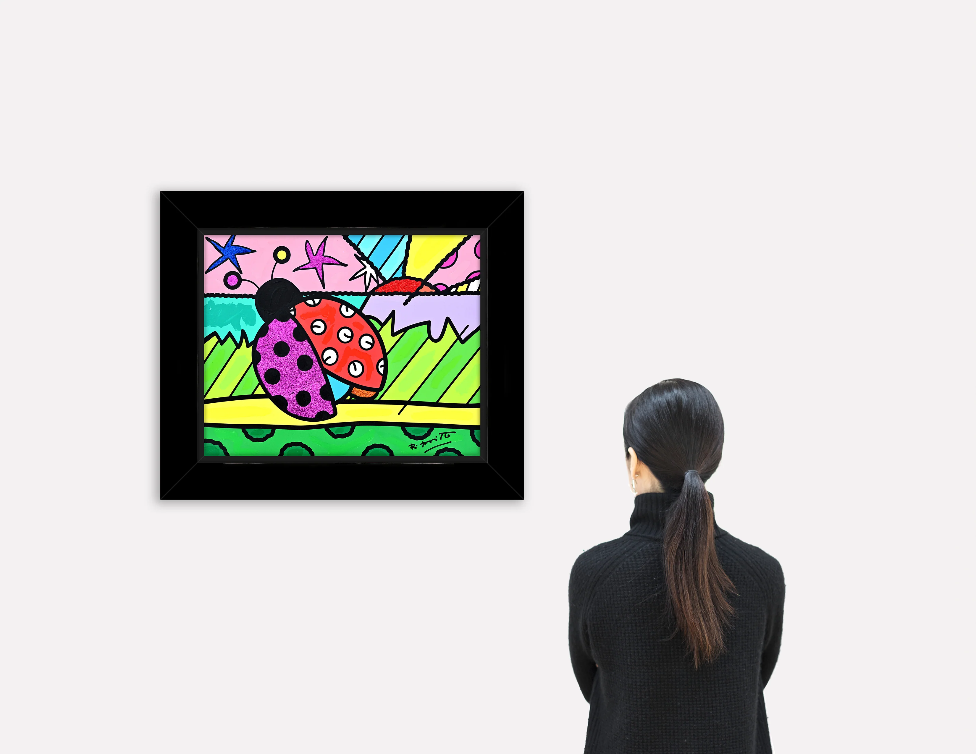 Lady Bug - Mixed Media Original - Image 3