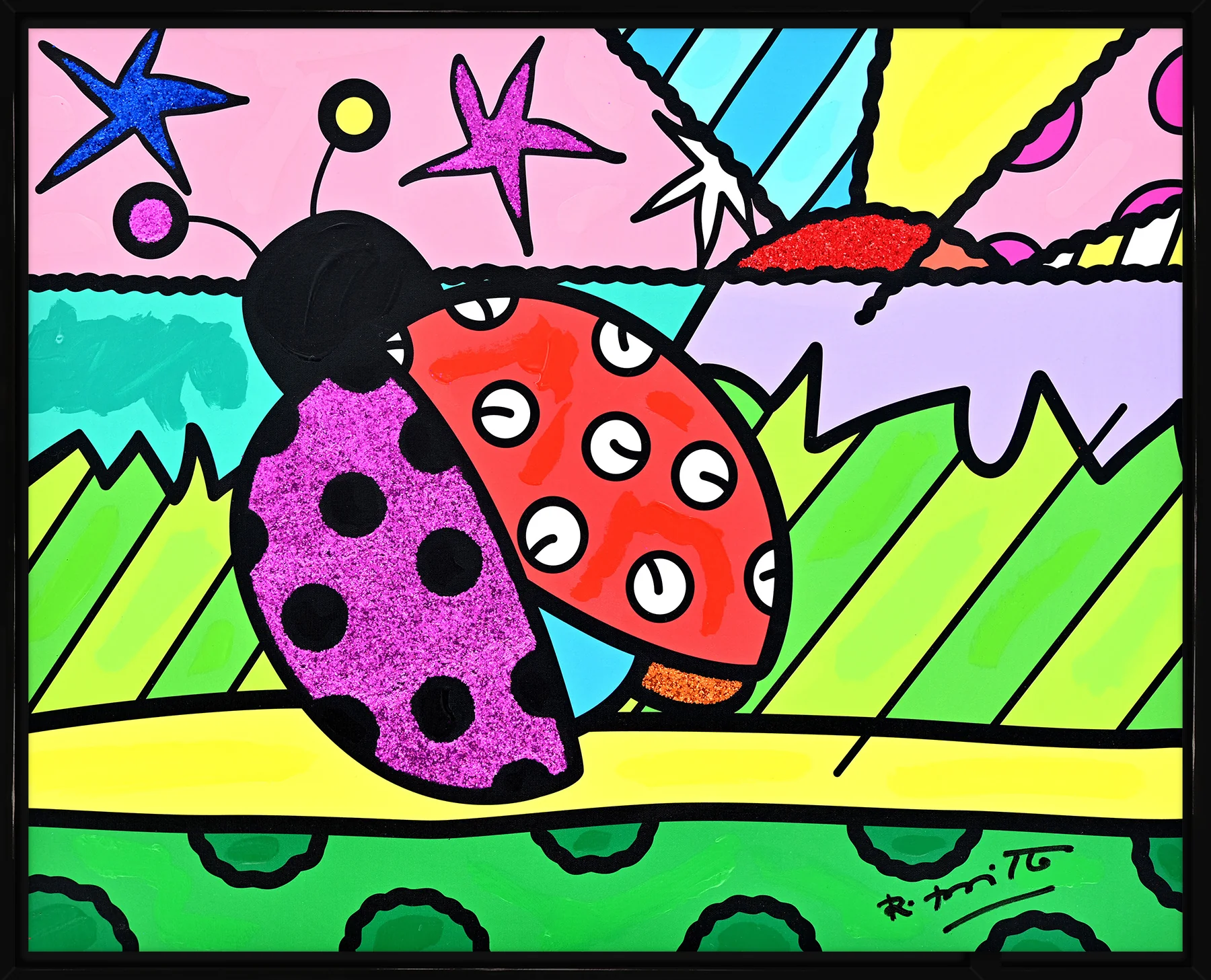 Lady Bug - Mixed Media Original - Image 5