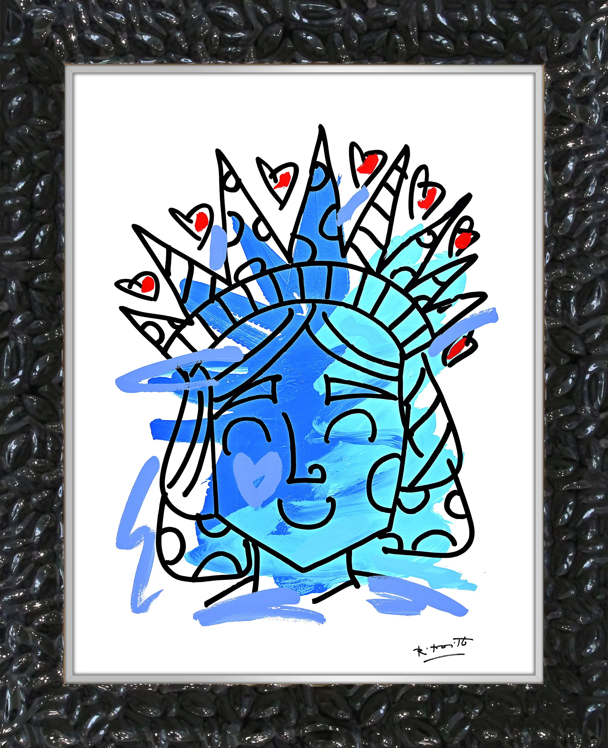 Lady Liberty - Mixed Media Original - Image 10