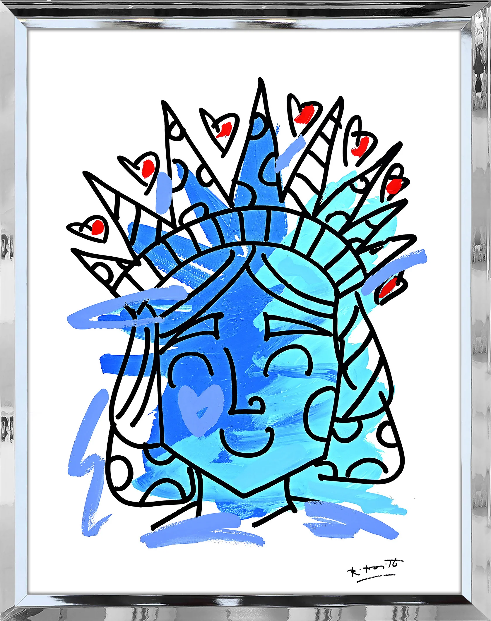 Lady Liberty - Mixed Media Original - Image 11
