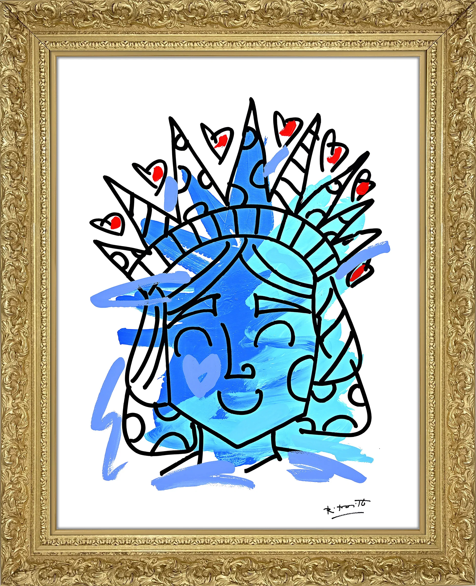 Lady Liberty - Mixed Media Original - Image 12