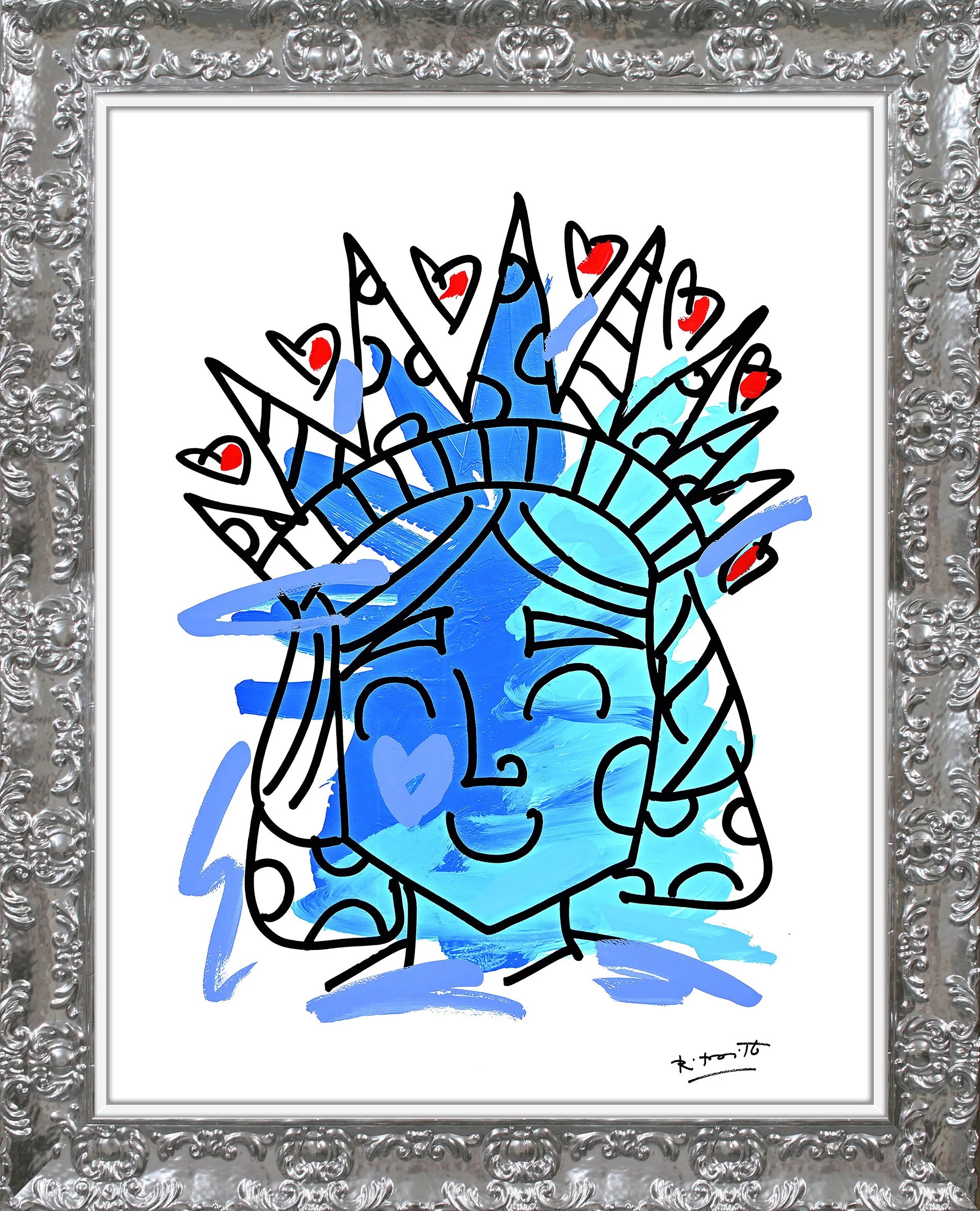 Lady Liberty - Mixed Media Original - Image 13