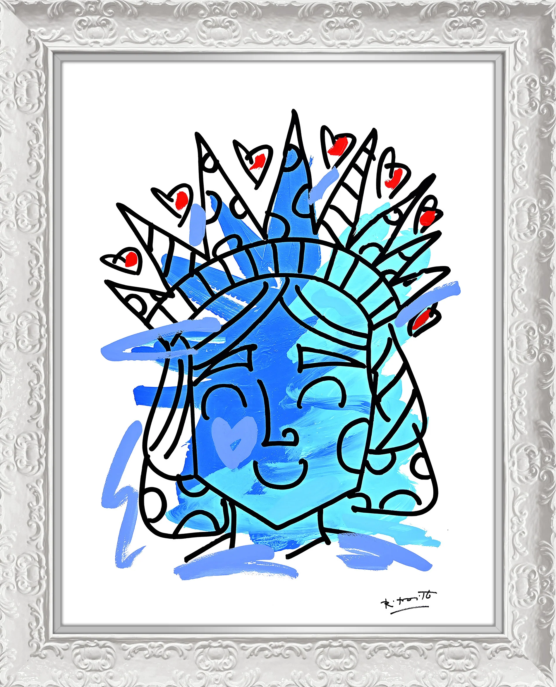 Lady Liberty - Mixed Media Original - Image 15