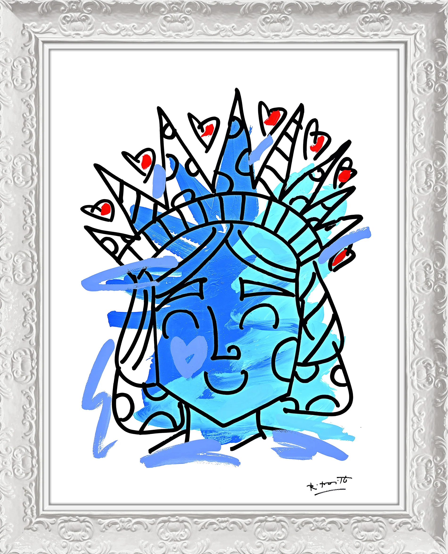 Lady Liberty - Mixed Media Original - Image 16
