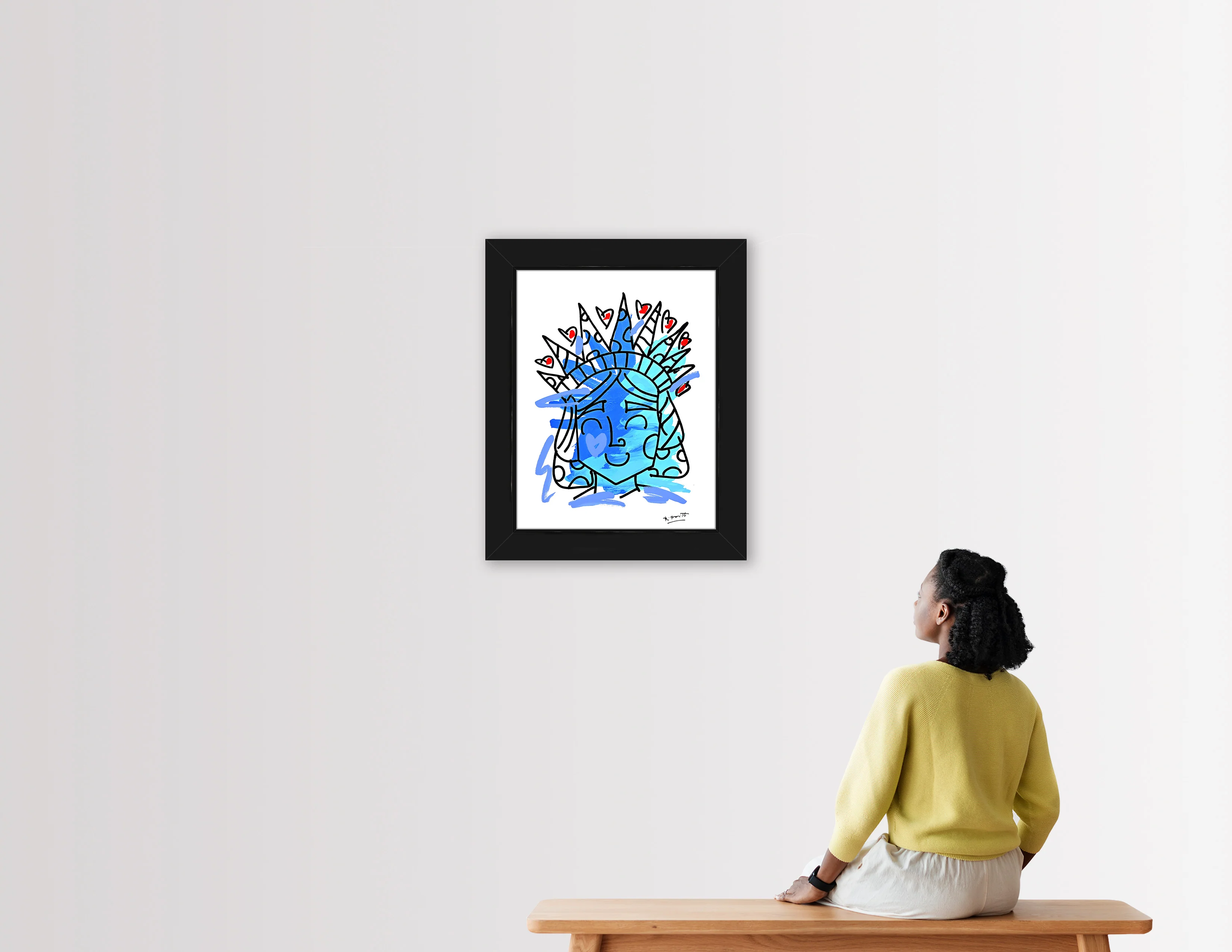 Lady Liberty - Mixed Media Original - Image 3