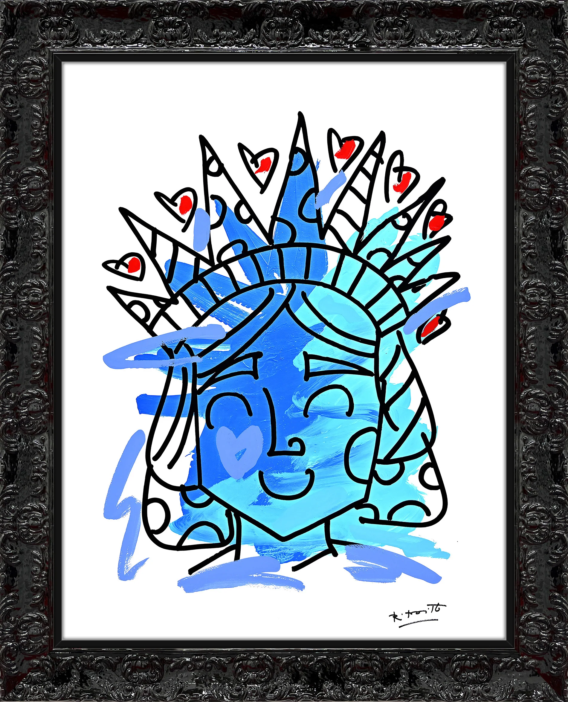 Lady Liberty - Mixed Media Original - Image 7