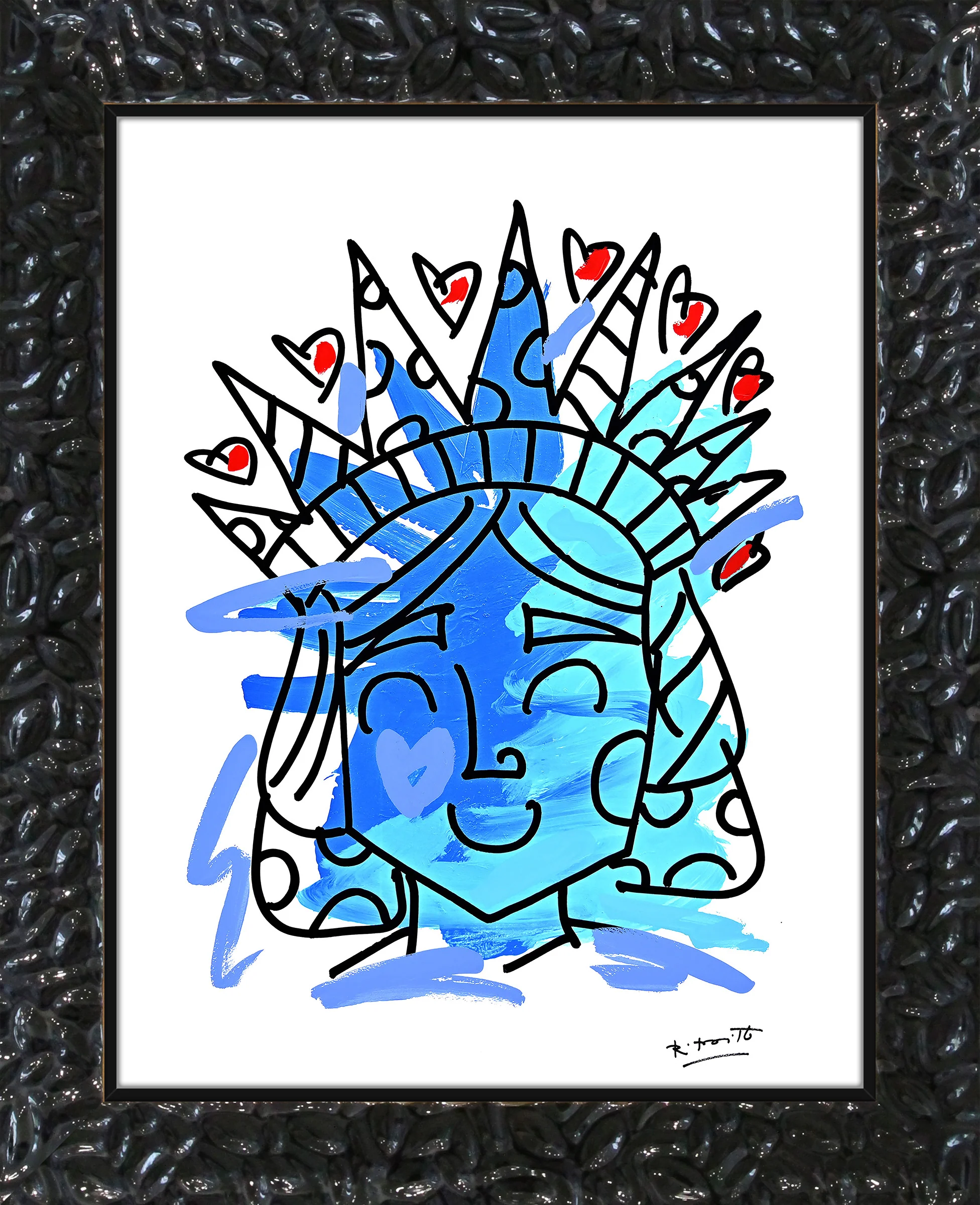 Lady Liberty - Mixed Media Original - Image 9