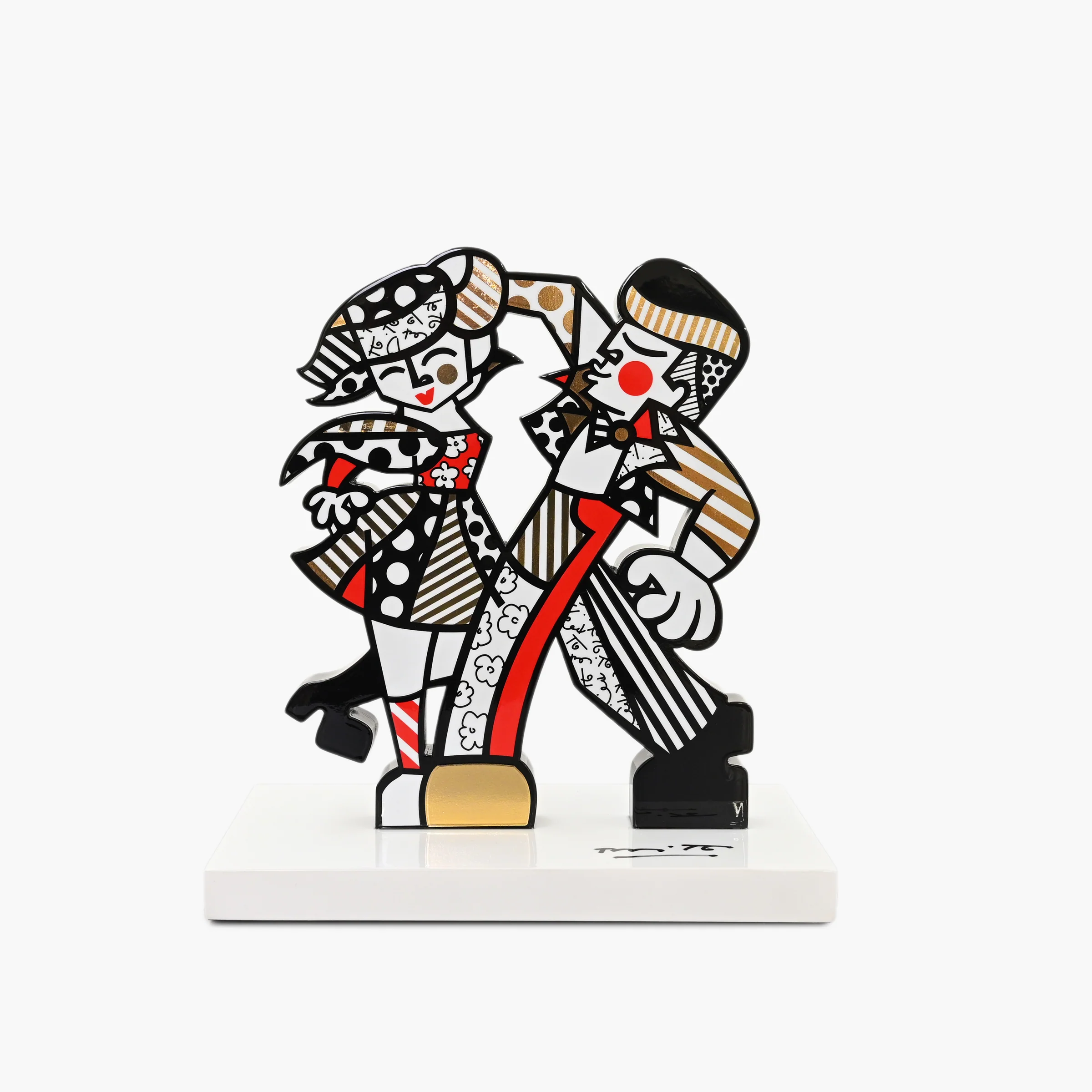 Let's Dance (White Base) - Limited Edition Sculpture