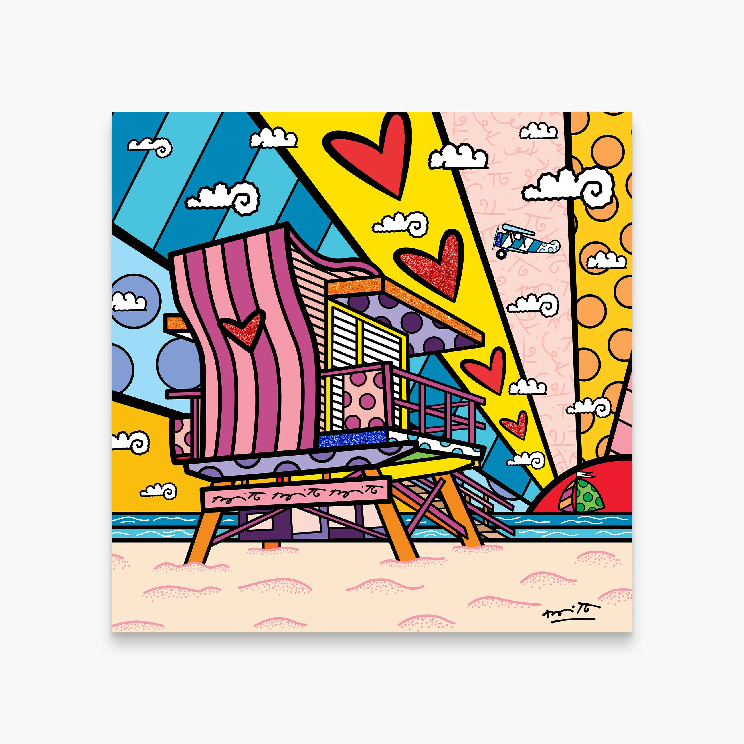 Lifeguard Beach Love - Limited Edition Print