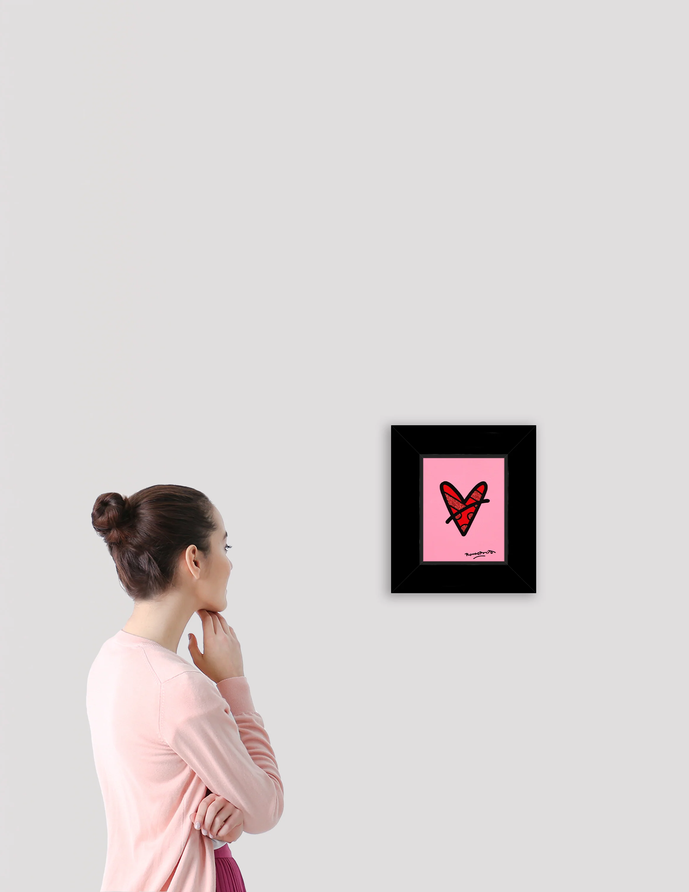 LIGHT PINK HEARTBEAT -  Original Painting - Image 3