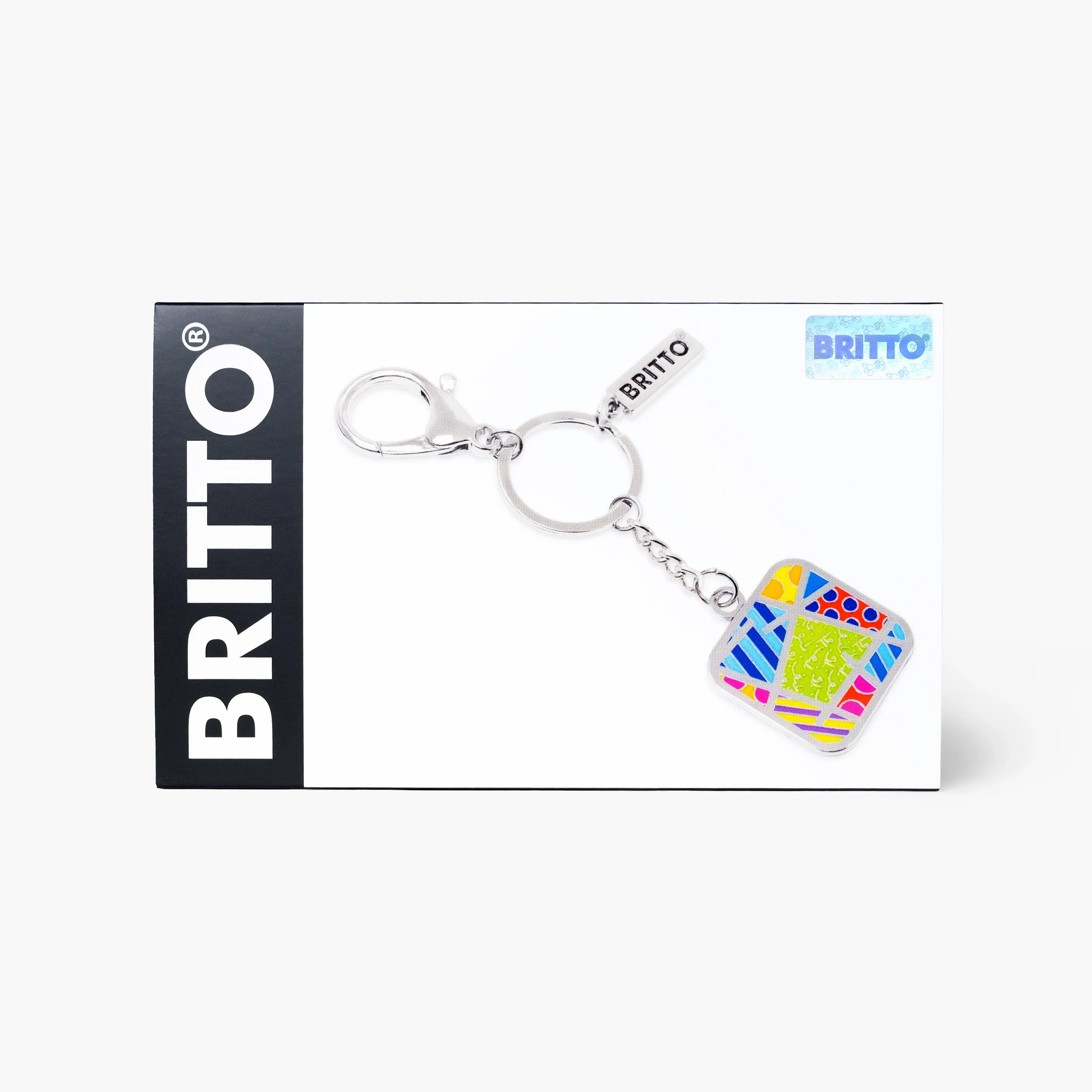 Lime Green Landscape Britto Keychain & Bag Charm - Image 5