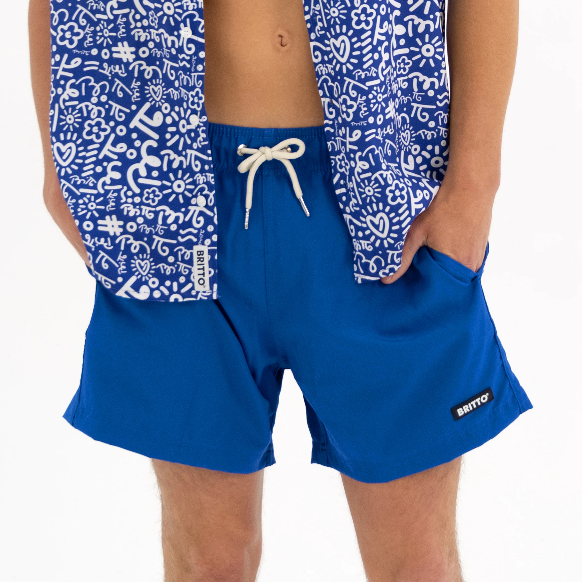 Blue Britto Shorts For Men - Image 3