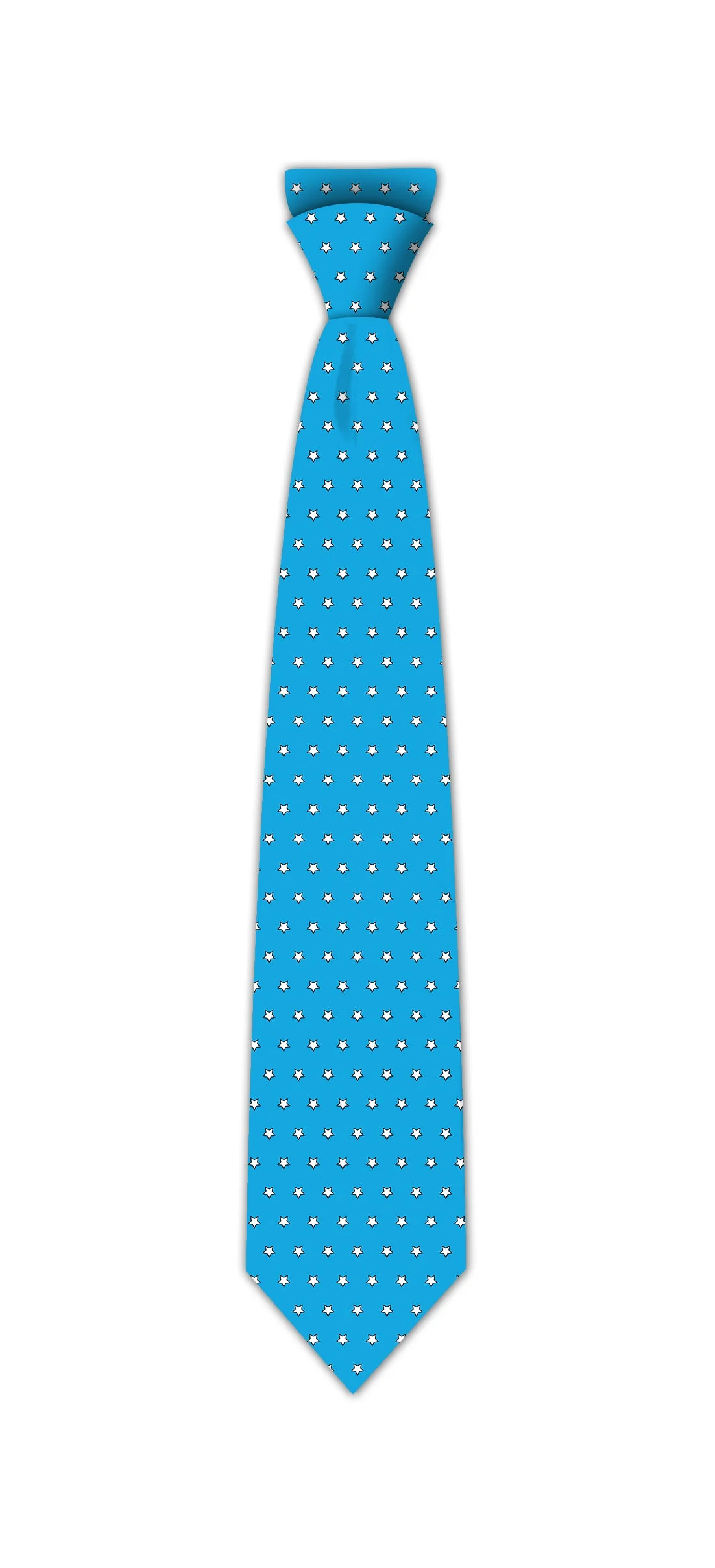 Stars On Baby Blue Britto Tie - Image 3
