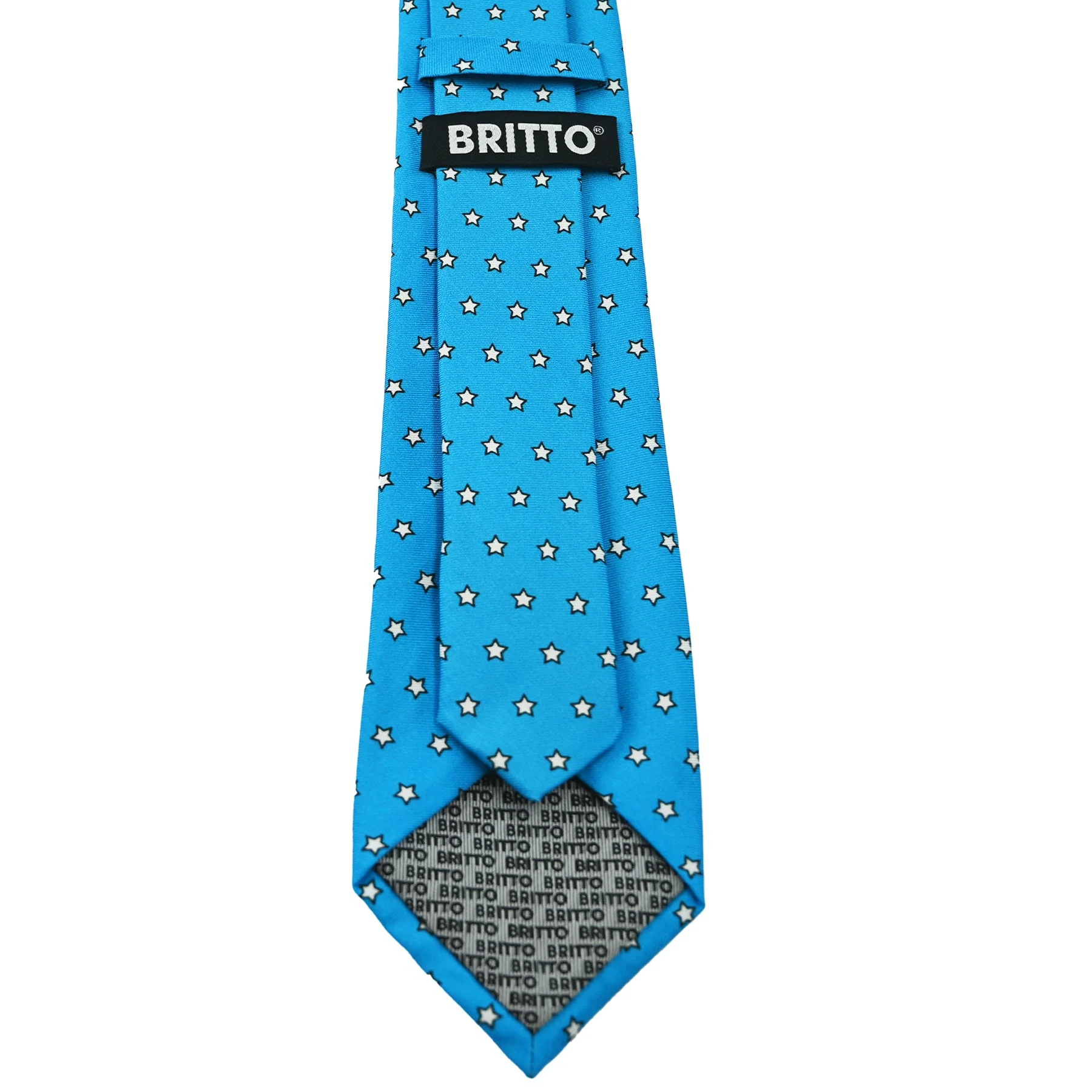 Stars On Baby Blue Britto Tie - Image 4