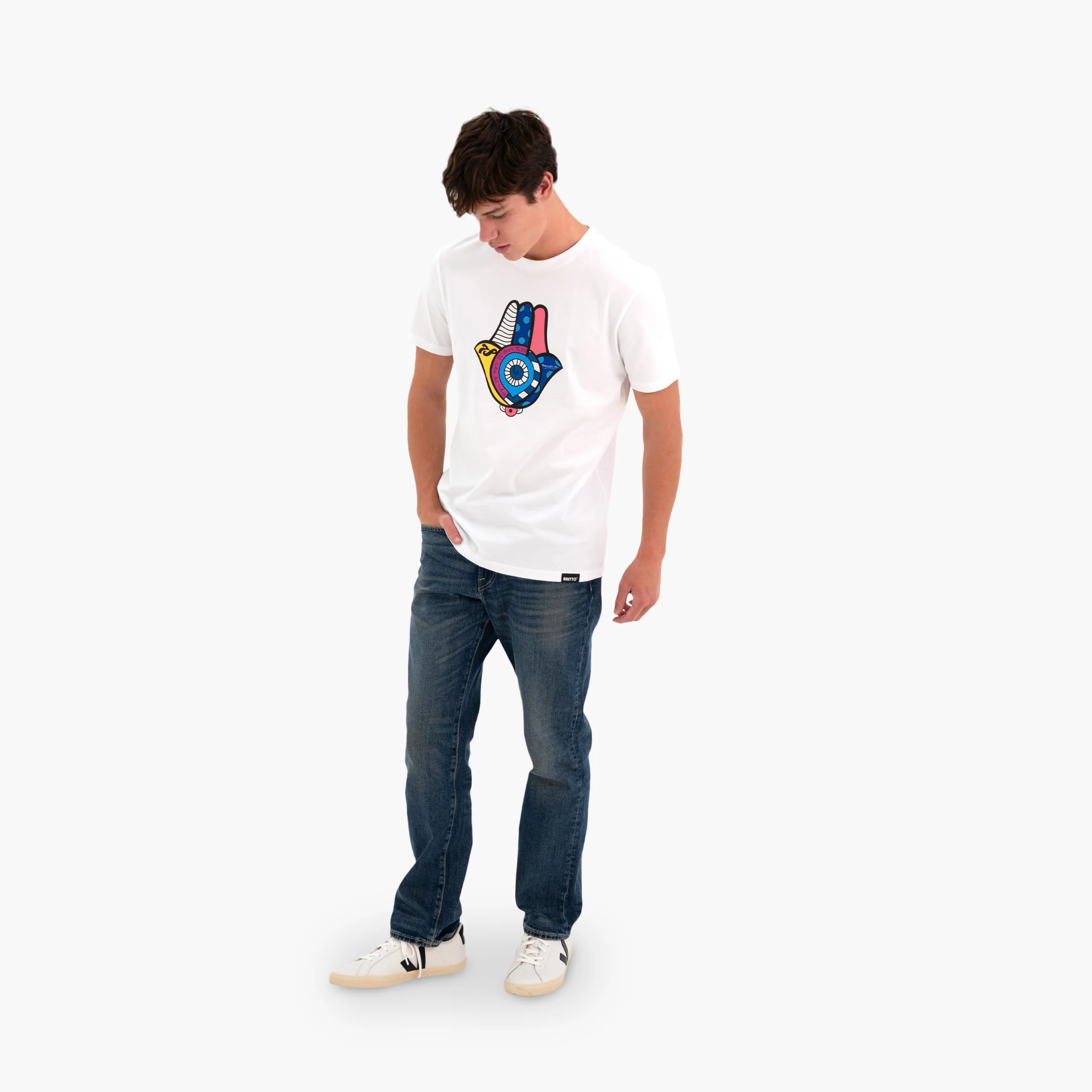 Hamsa Britto T-Shirt For Men - Image 2